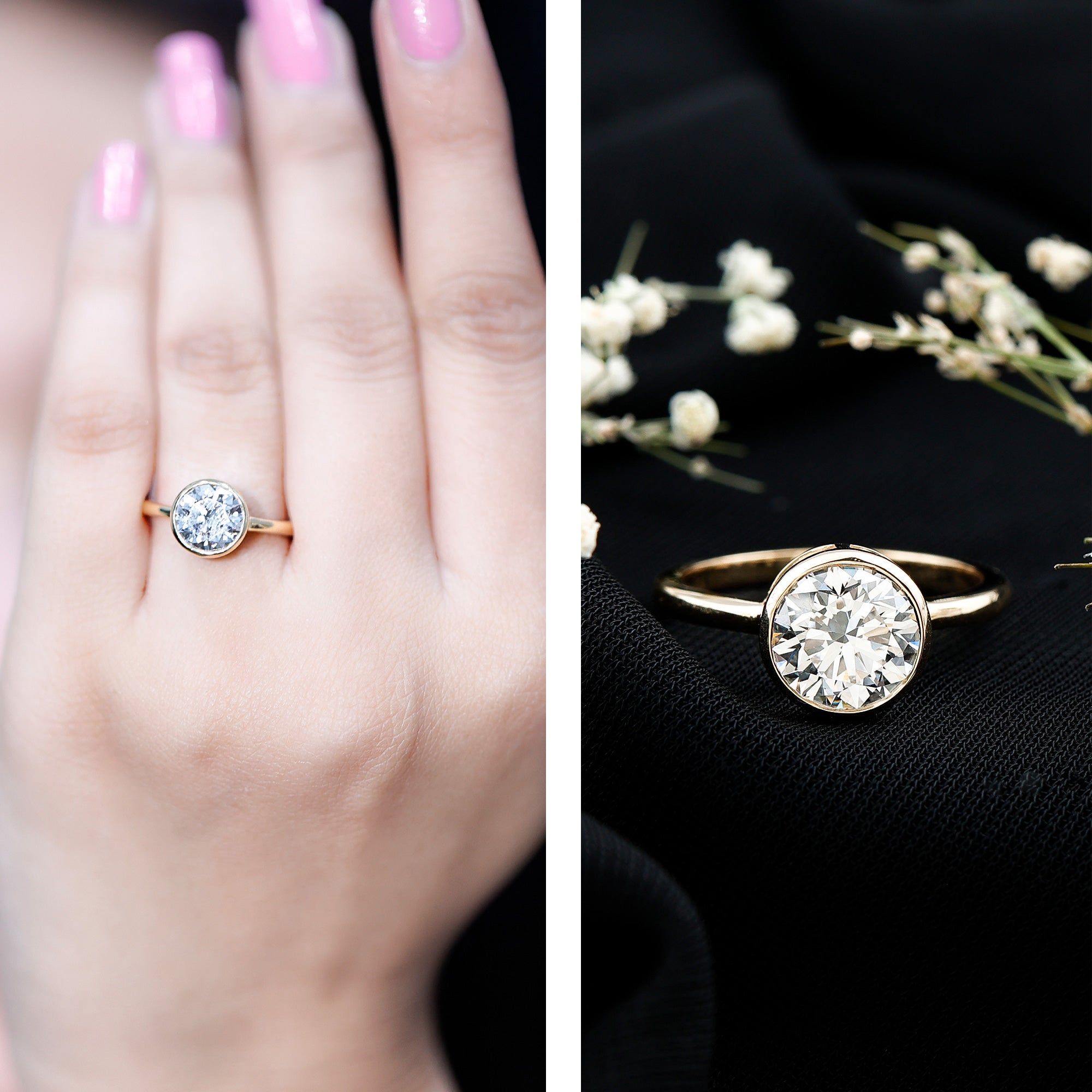 2 CT IGI Certified Lab Grown Diamond Solitaire Engagement Ring Lab - ( E-VS1 ) - Rosec Jewels