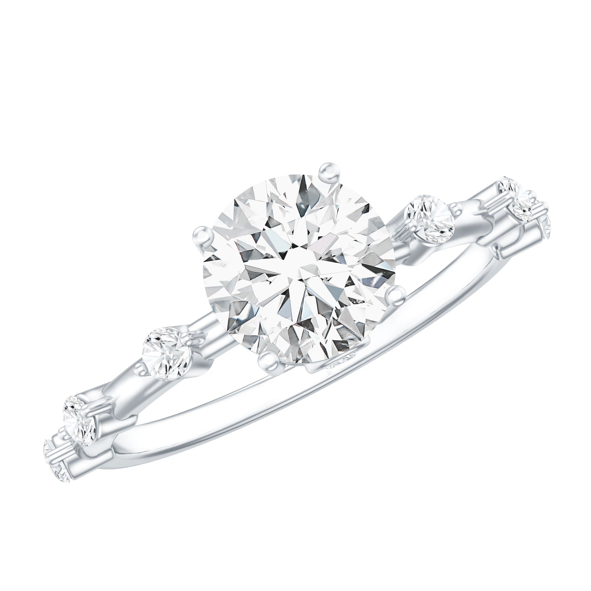 Rosec Jewels-IGI Certified 1 Carat Lab Created Diamond Engagement Ring