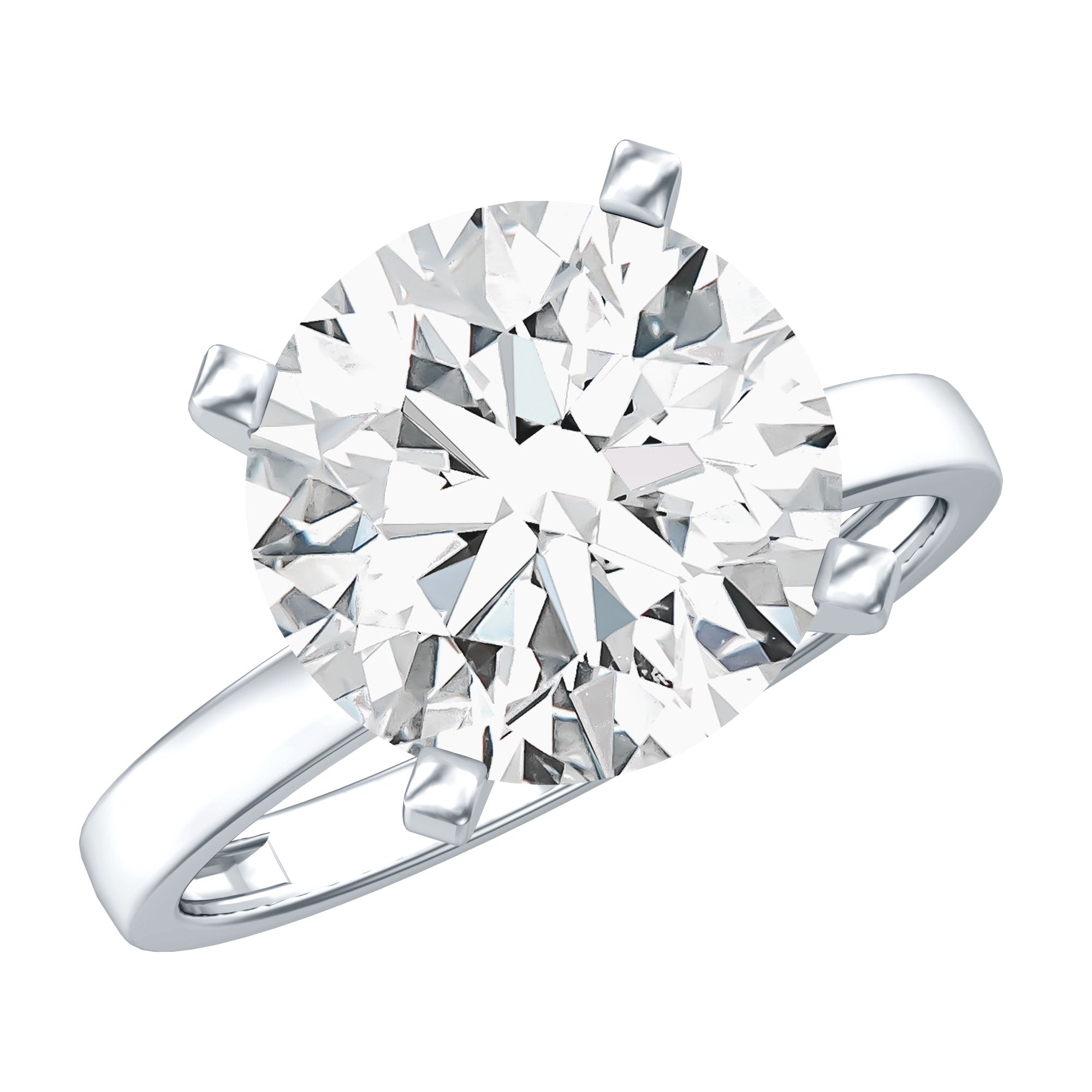 4 CT IGI Certified Lab Diamond Timeless Engagement Ring Lab - ( E-VS1 ) - Rosec Jewels