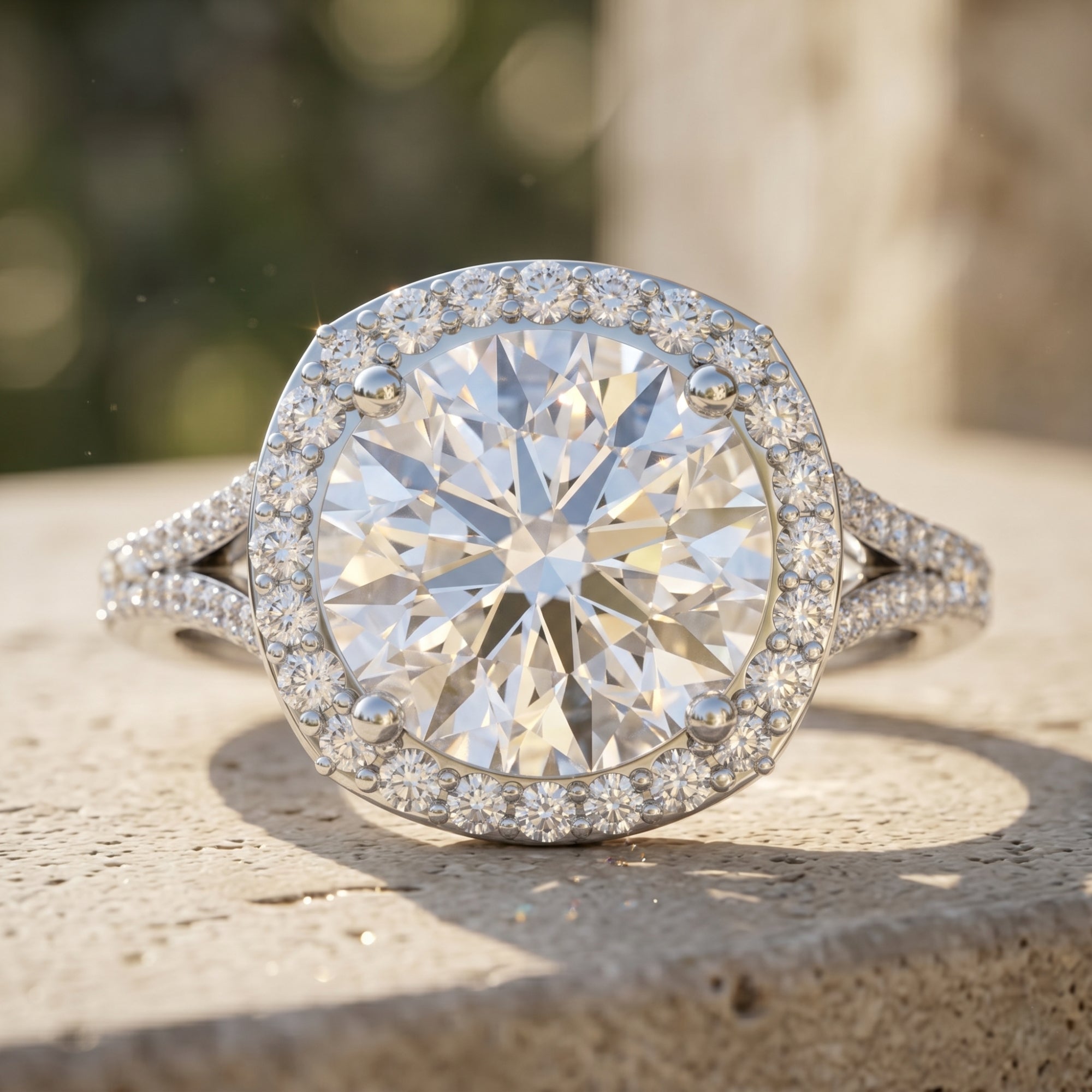 5 Carat Lab Grown Big Diamond Engagement Ring with IGI Certificate Lab - ( E-VS1 ) - Rosec Jewels