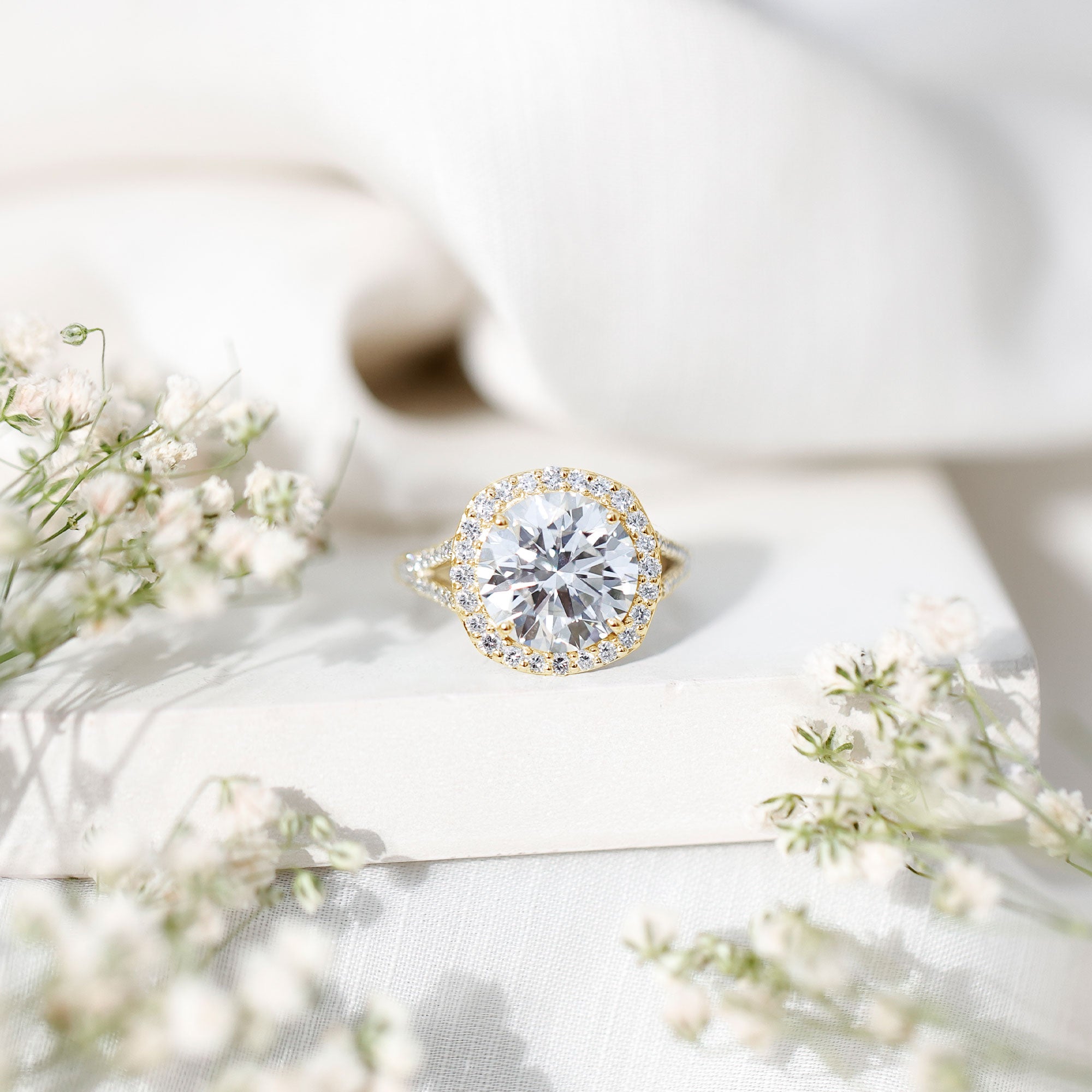 5 Carat Lab Grown Big Diamond Engagement Ring with IGI Certificate Lab - ( E-VS1 ) - Rosec Jewels