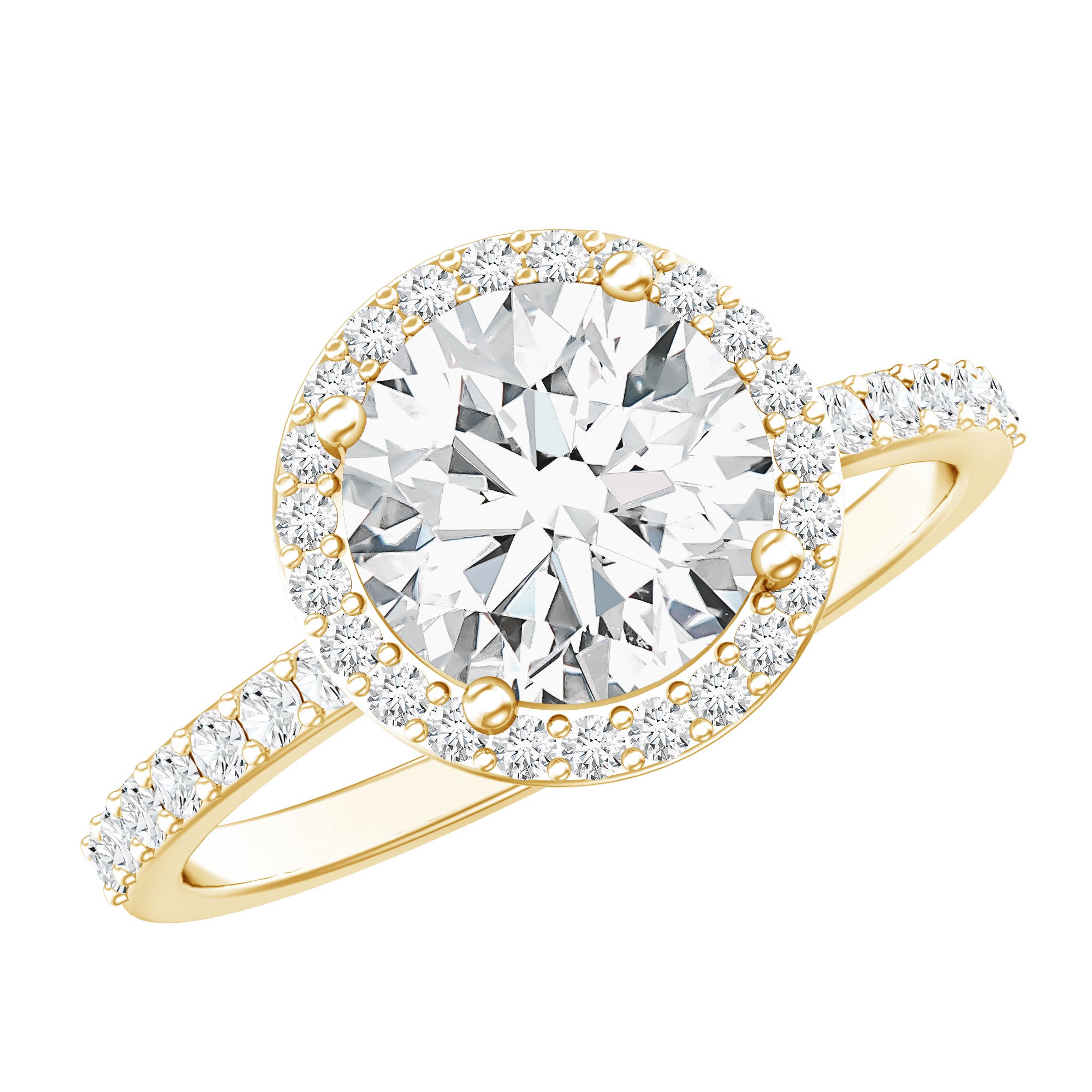 3 Carat IGI Certified Lab Grown Diamond Engagement Ring Lab - ( E-VS1 ) - Rosec Jewels