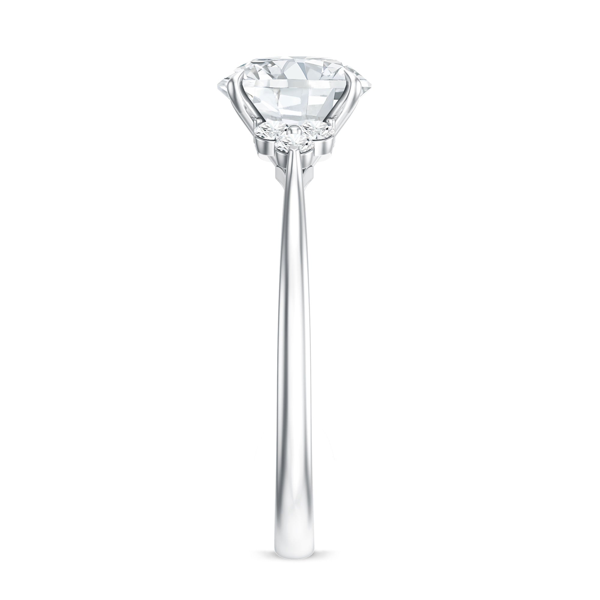 Rosec Jewels-2 Carat Lab Grown Diamond Solitaire Engagement Ring for Women