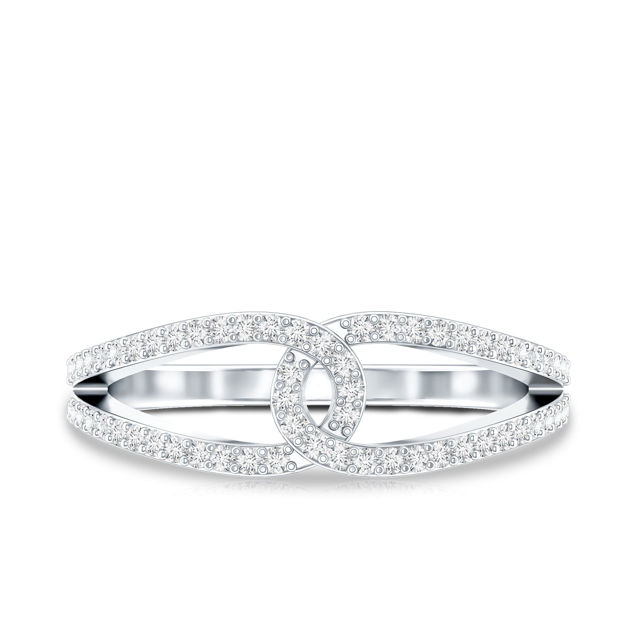 Certified Real Diamond Anniversary Ring for Women Natural - ( HI-SI ) - Rosec Jewels