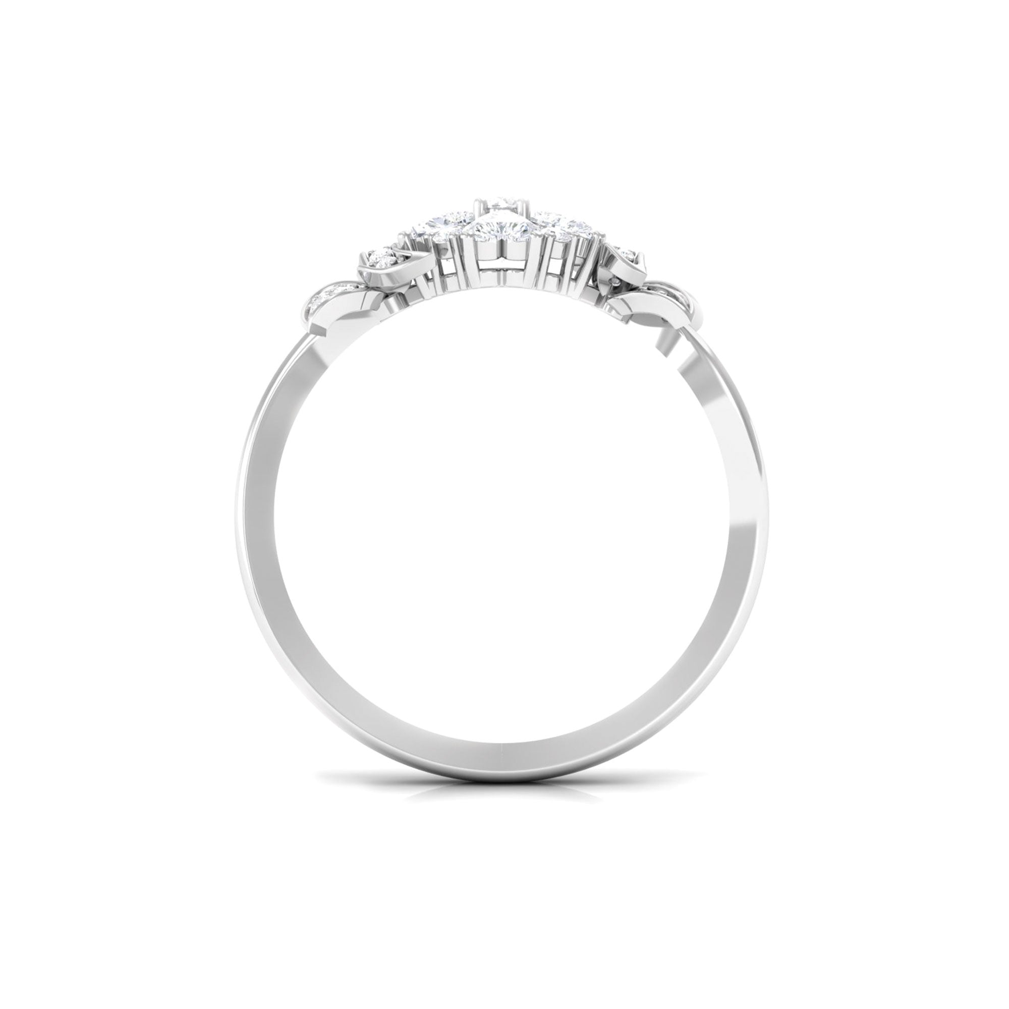 Nature Inspired Diamond Engagement Ring for Women Natural - ( HI-SI ) - Rosec Jewels