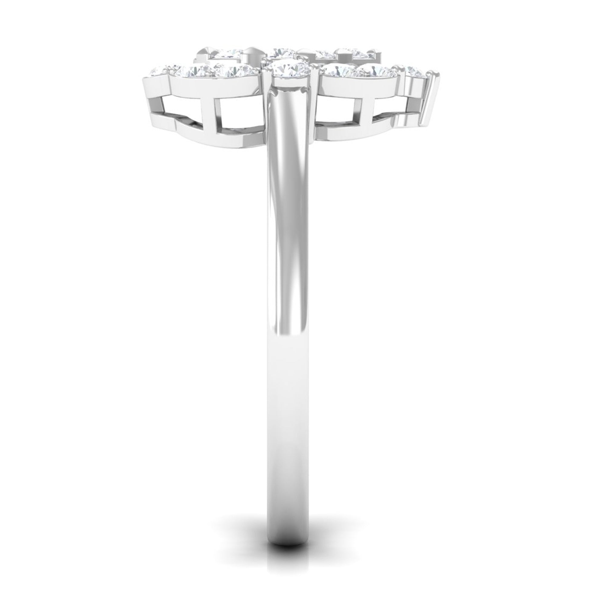 Cubic Zirconia Engagement Ring in Illusion Setting AAAA - Rosec Jewels