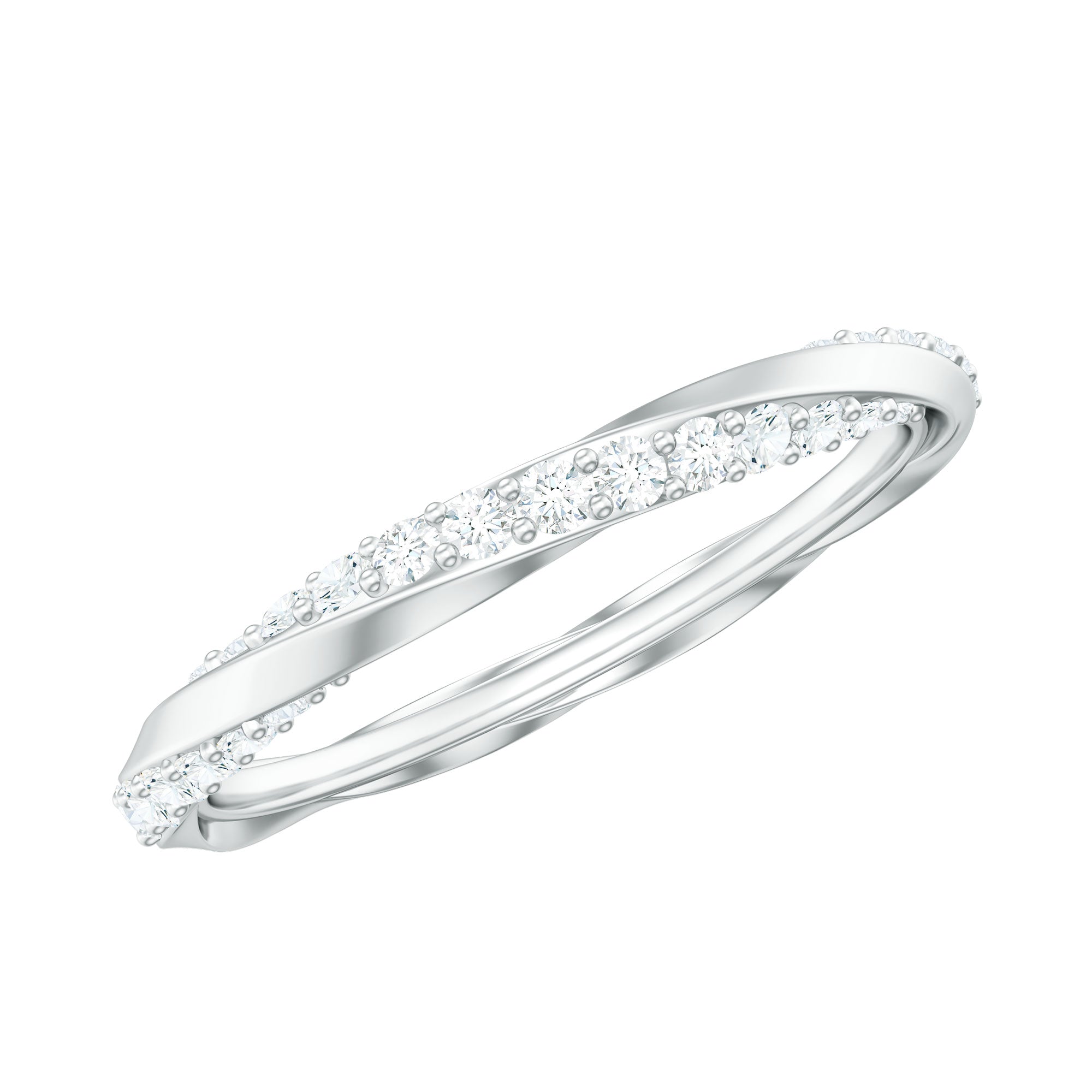 Diamond Twisted Eternity Band