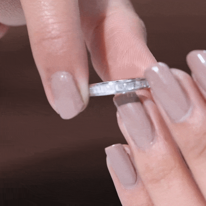 Baguette Cut Diamond Eternity Band in Channel Setting Natural - ( HI-SI ) - Rosec Jewels