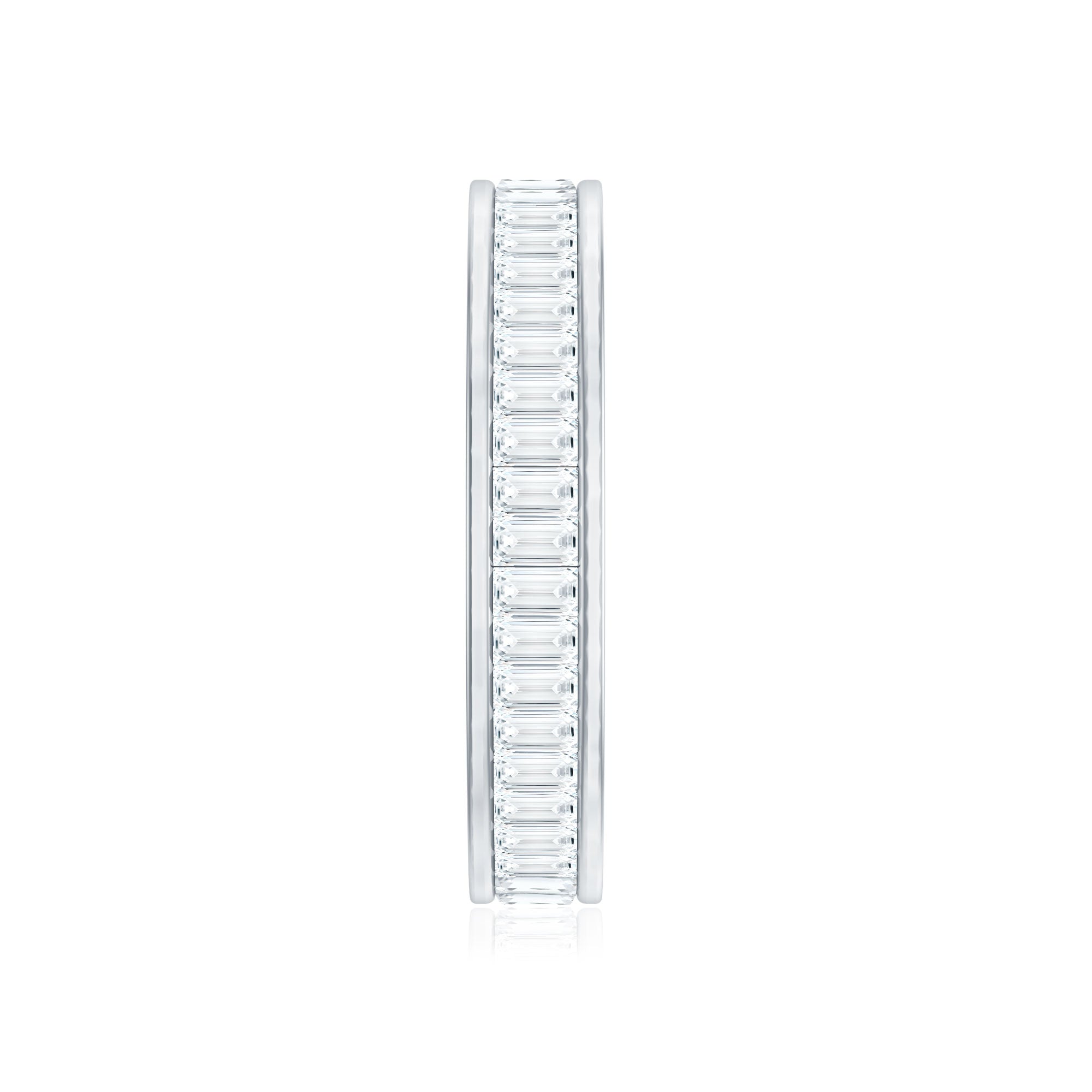 Baguette Cut Diamond Eternity Band in Channel Setting Natural - ( HI-SI ) - Rosec Jewels