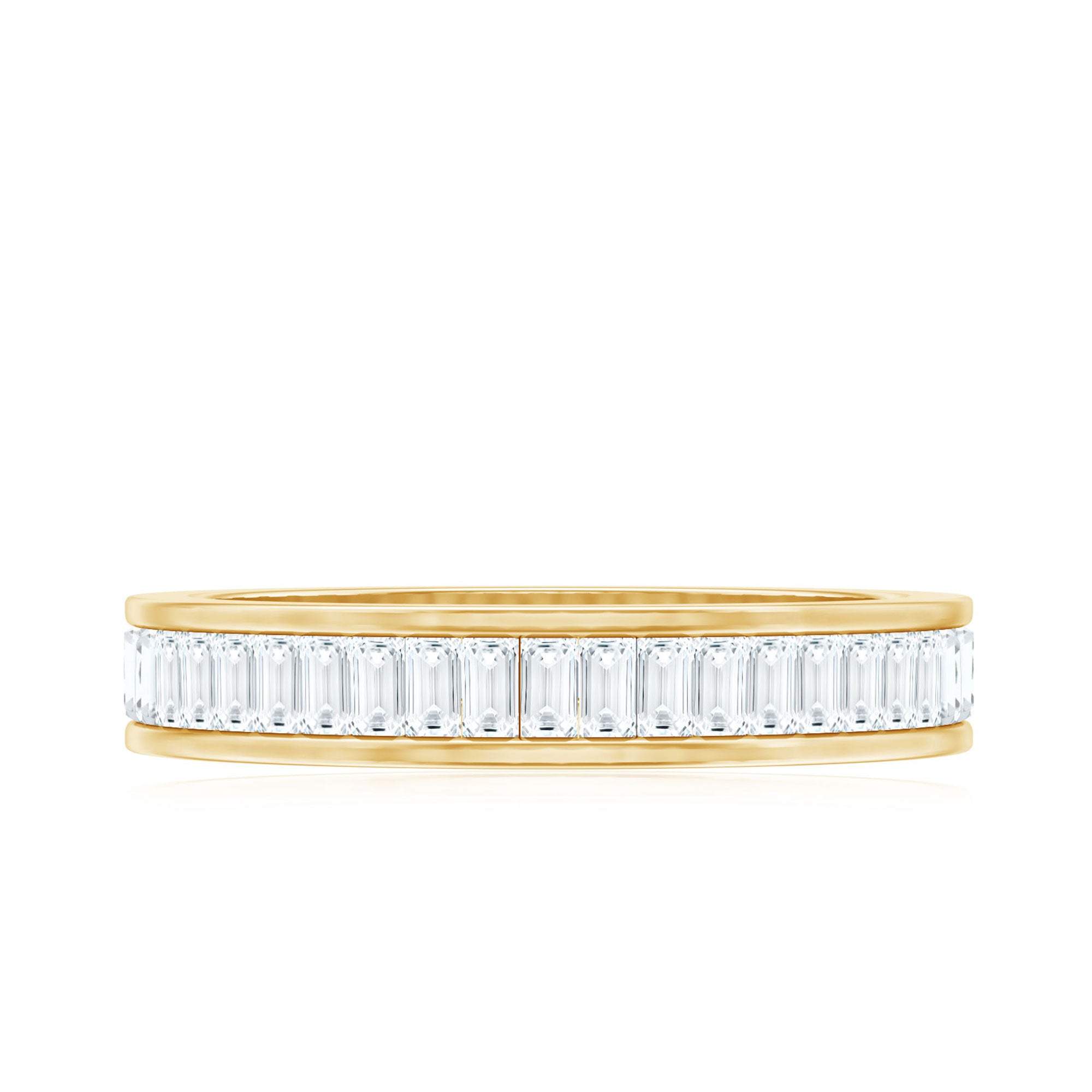 Baguette Cut Diamond Eternity Band in Channel Setting Natural - ( HI-SI ) - Rosec Jewels