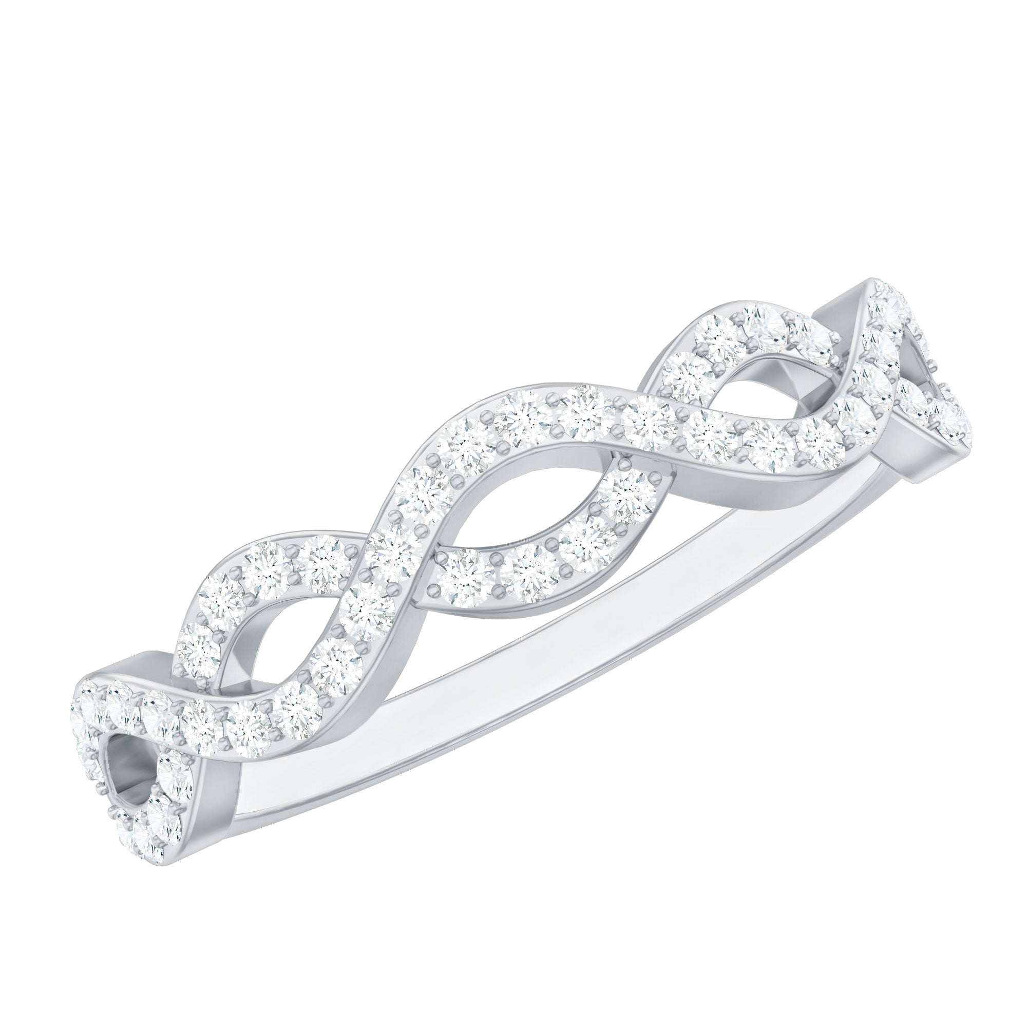Certified Diamond Infinity Eternity Band