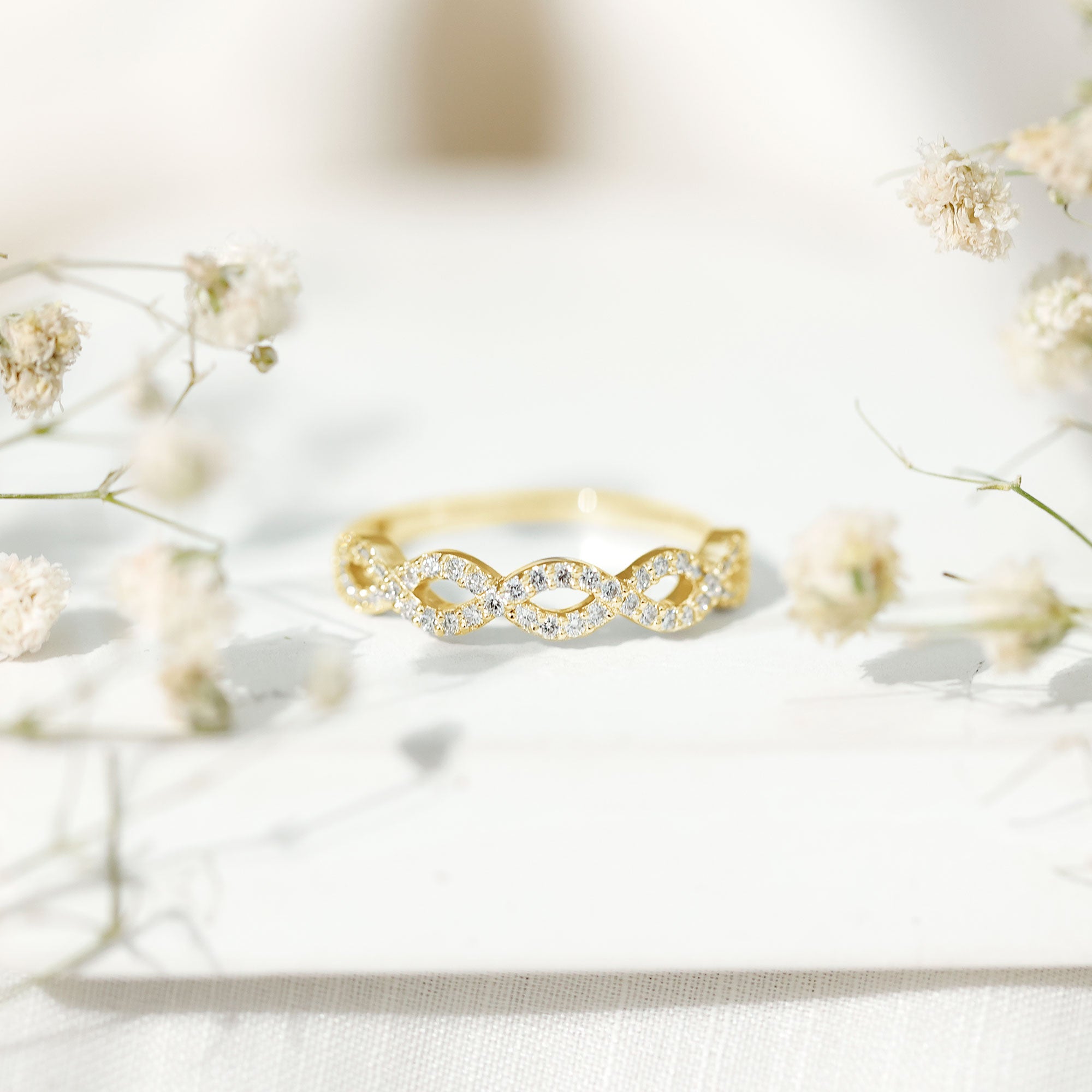 Certified Diamond Infinity Eternity Band Natural - ( HI-SI ) - Rosec Jewels