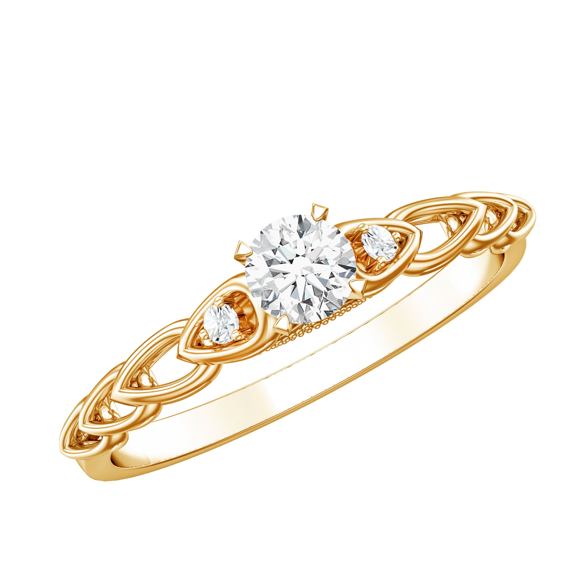 Genuine Diamond Minimalist Promise Ring with Certificate Natural - ( HI-SI ) - Rosec Jewels