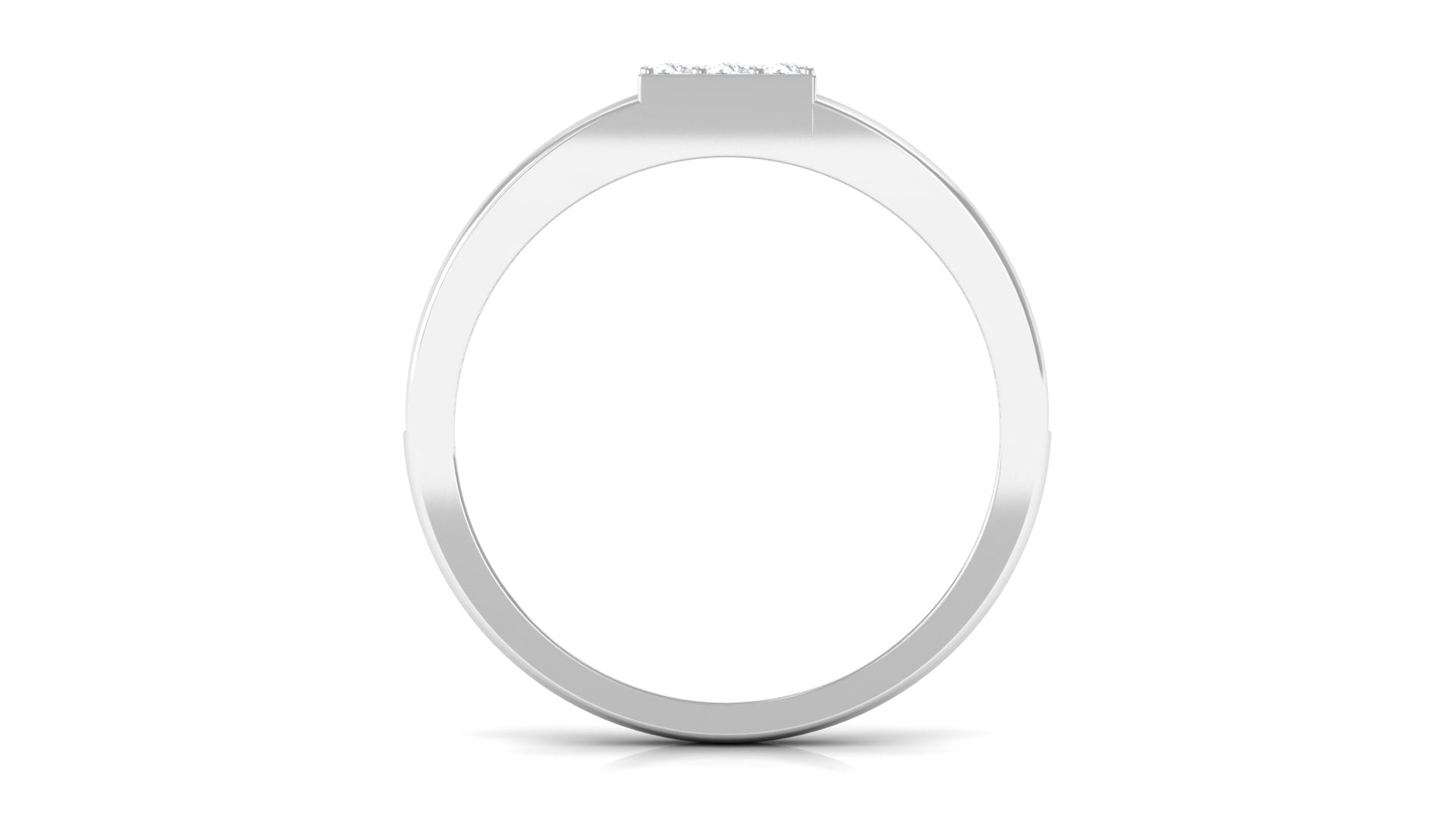 Certified Real Diamond Mens Engagement Band with Black Enamel Natural - ( HI-SI ) - Rosec Jewels