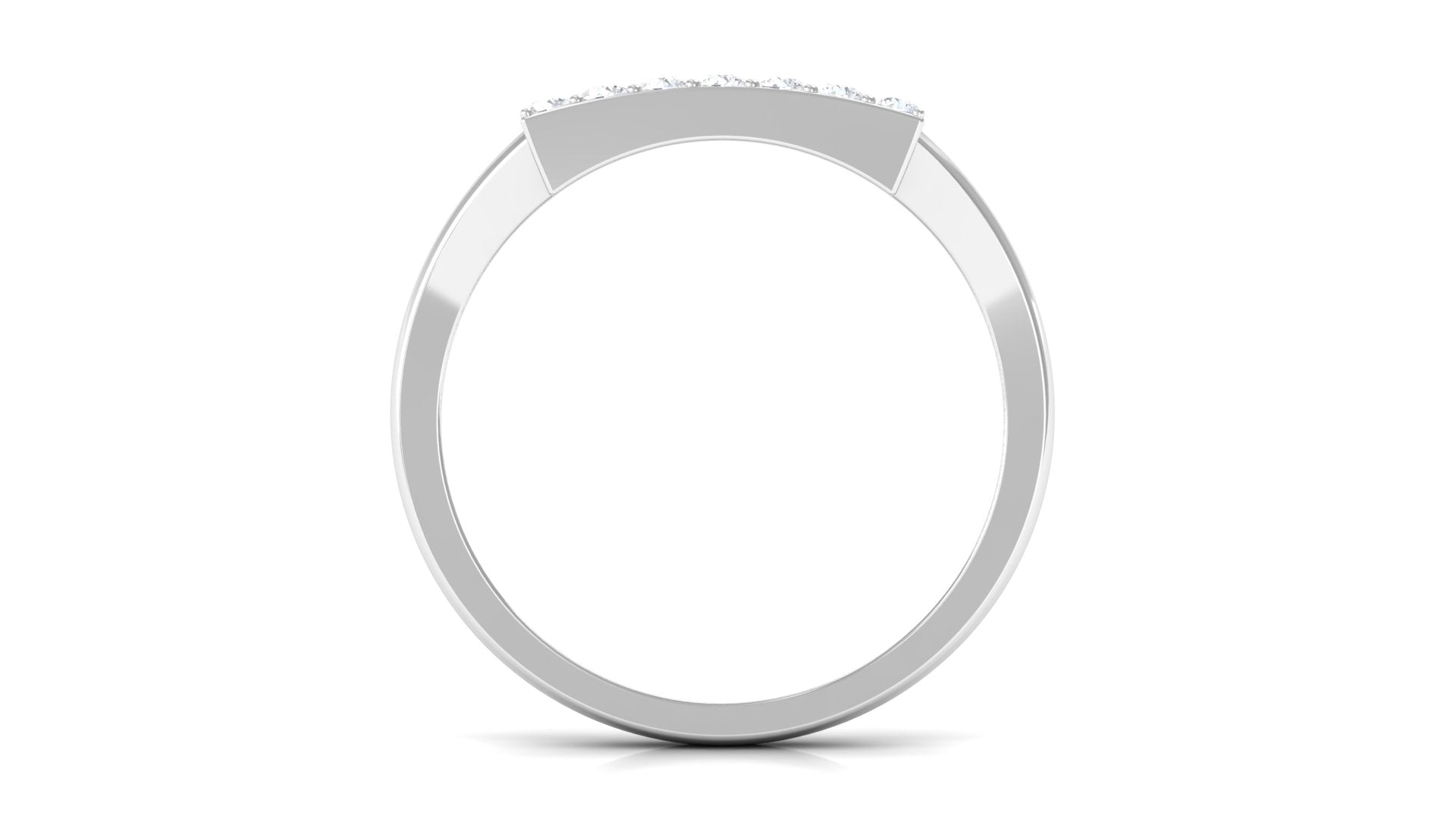 Natural Mens Diamond Band Ring with Black Enamel Natural - ( HI-SI ) - Rosec Jewels