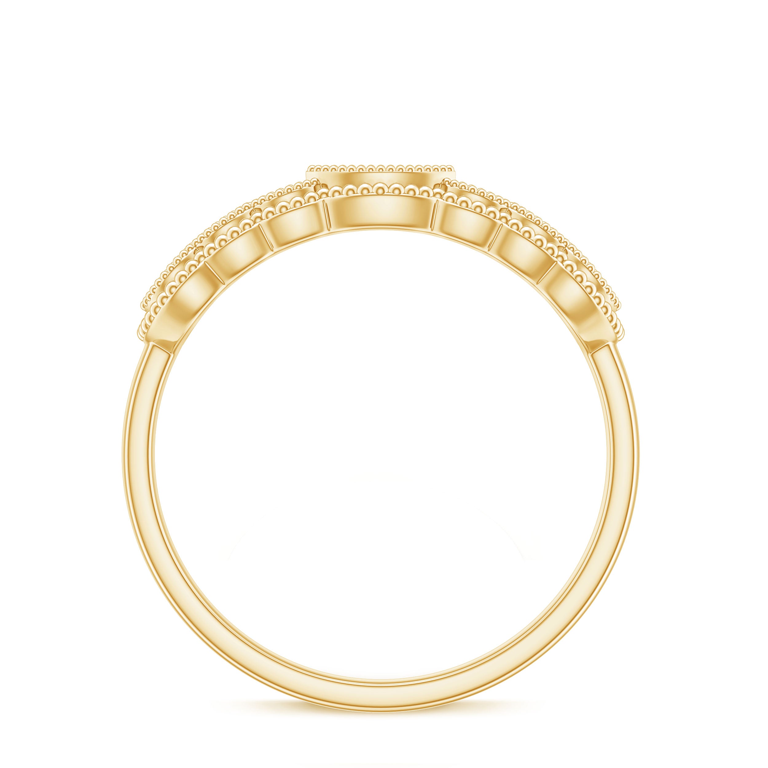 Vintage Inspired Natural Diamond Anniversary Ring Natural - ( HI-SI ) - Rosec Jewels