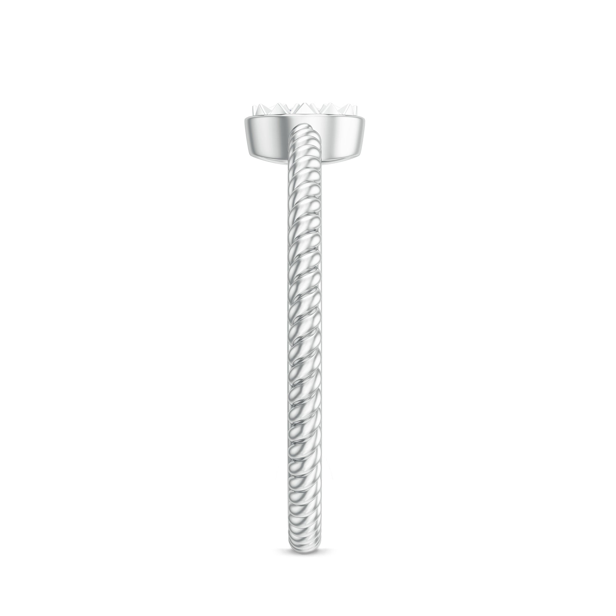 Illusion Set Diamond Promise Ring Natural - ( HI-SI ) - Rosec Jewels