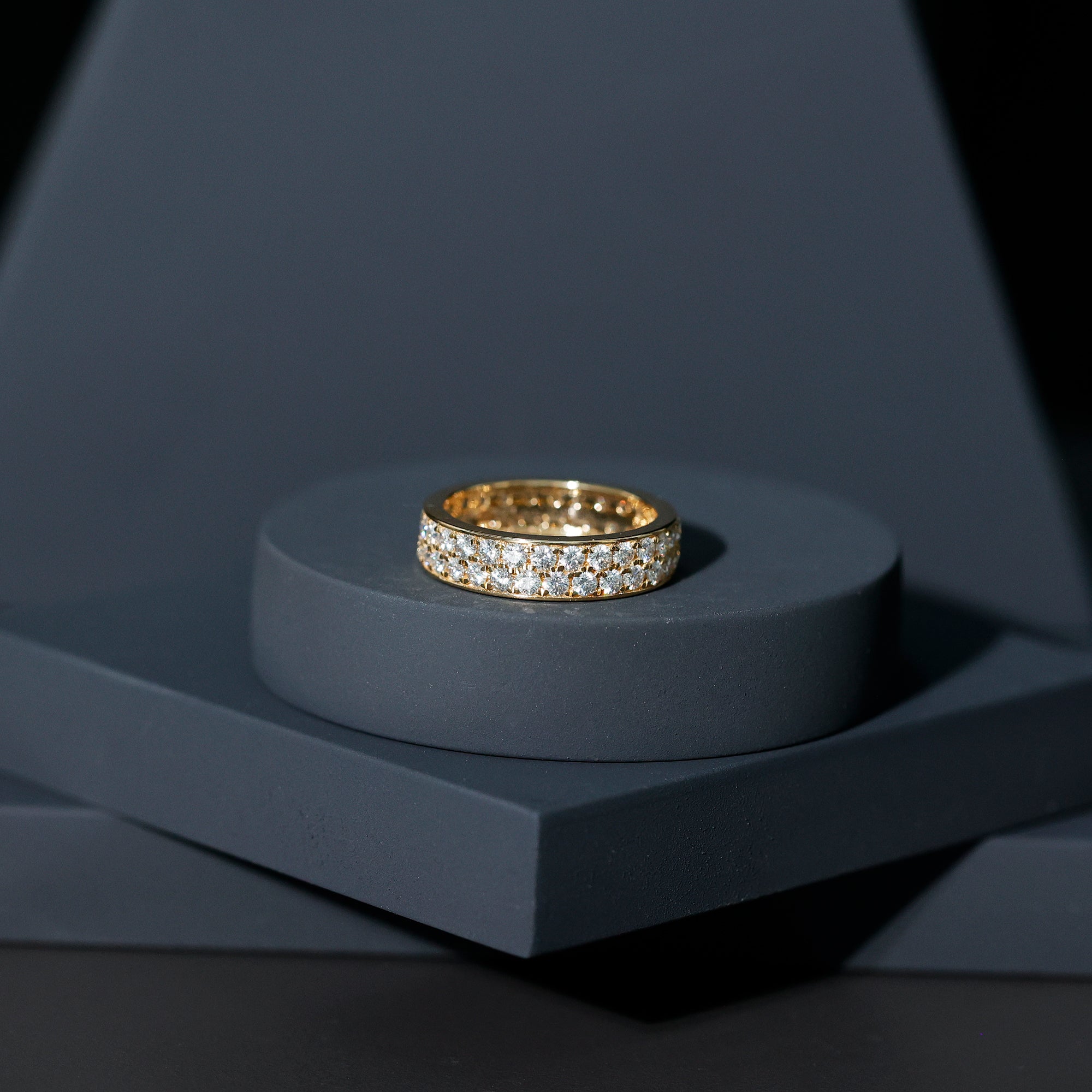 Certified Lab Grown Diamond Wedding Band For Women Lab - ( EF-VS ) - Rosec Jewels