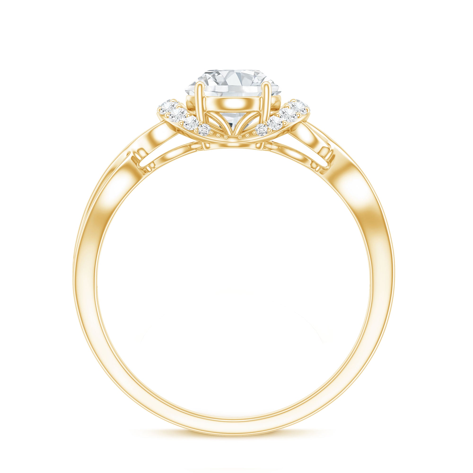 Rosec Jewels-Lab Grown Diamond 6X8 MM Oval Engagement Ring For Women