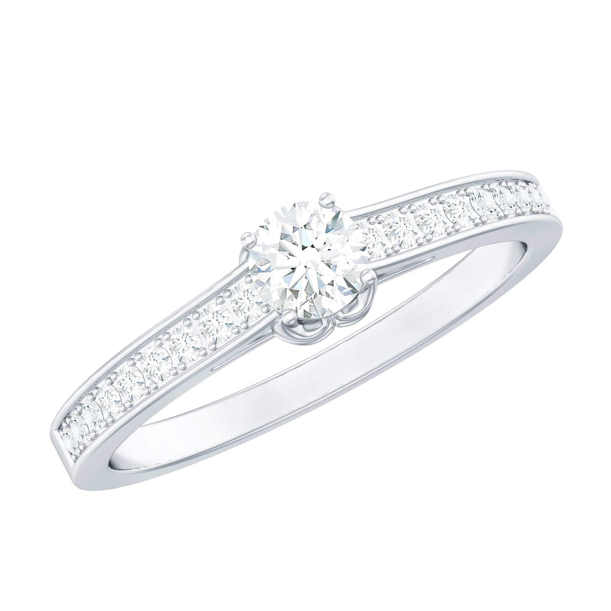 Certified Lab Grown Diamond Minimalistic Engagement Ring