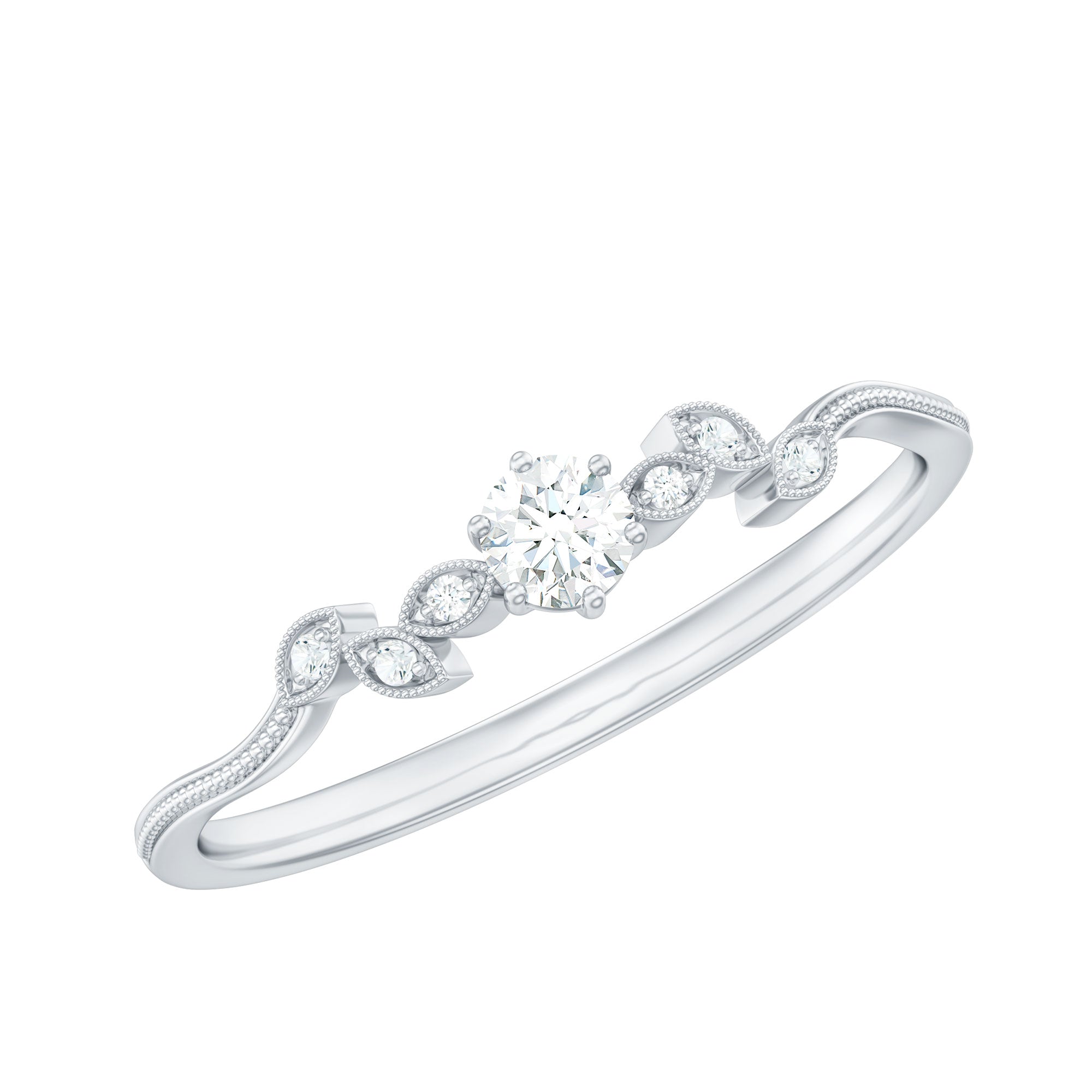 Certified Lab Grown Diamond Minimalist Promise Ring