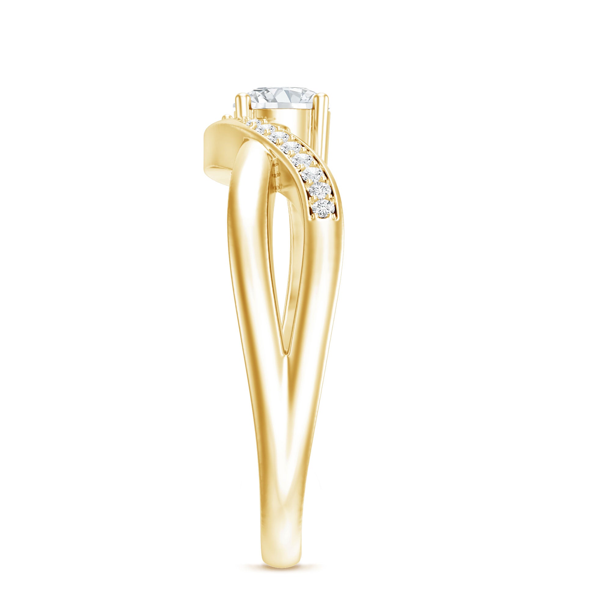 Certified 5 MM Lab Grown Diamond Proposal Ring For Women Lab - ( EF-VS ) - Rosec Jewels