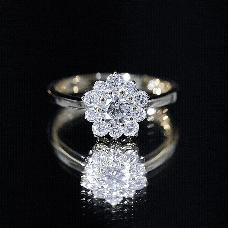 Rosec Jewels-Lab Grown Diamond Nature Engagement Ring