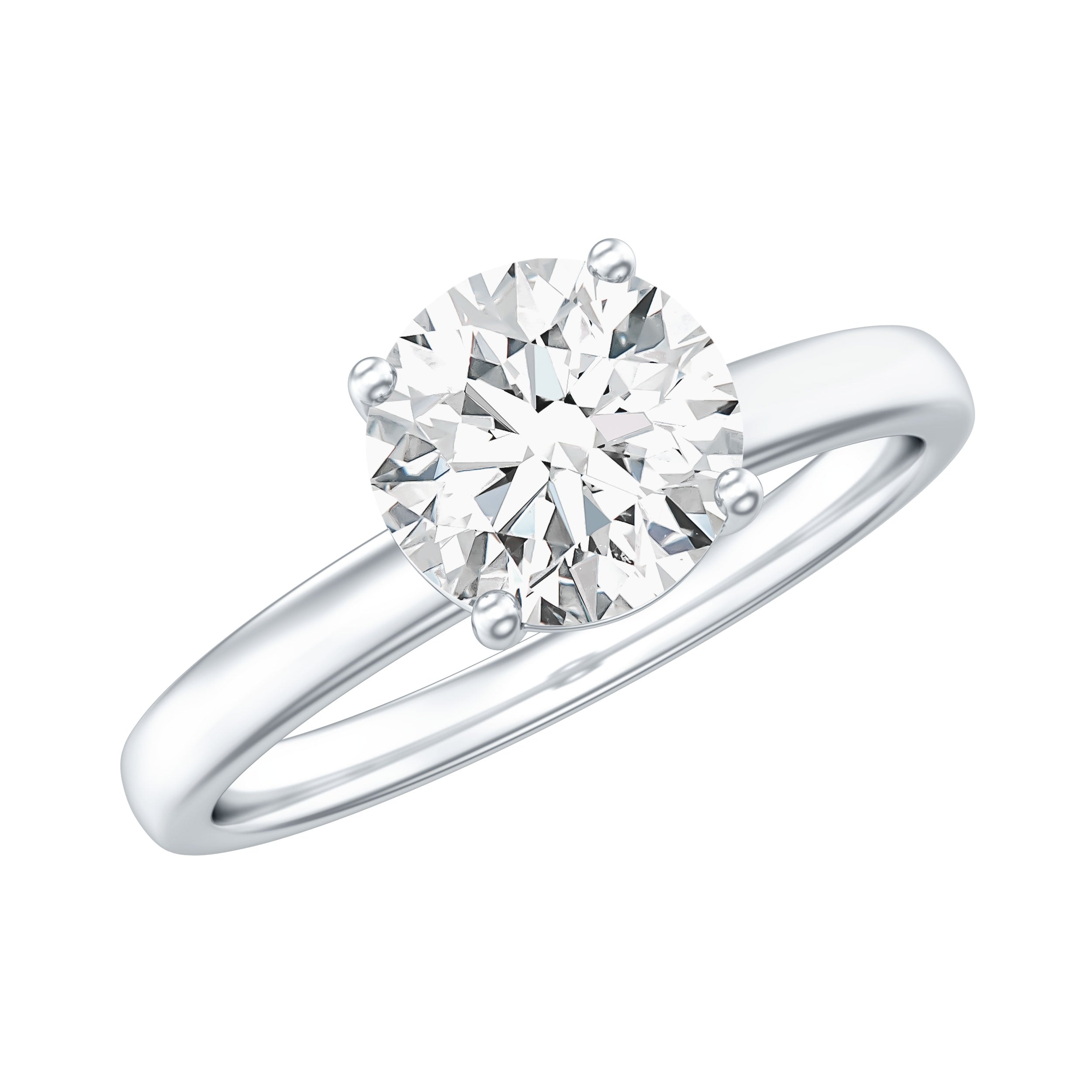 Lab Grown Diamond 1 Carat Engagement Ring For Women