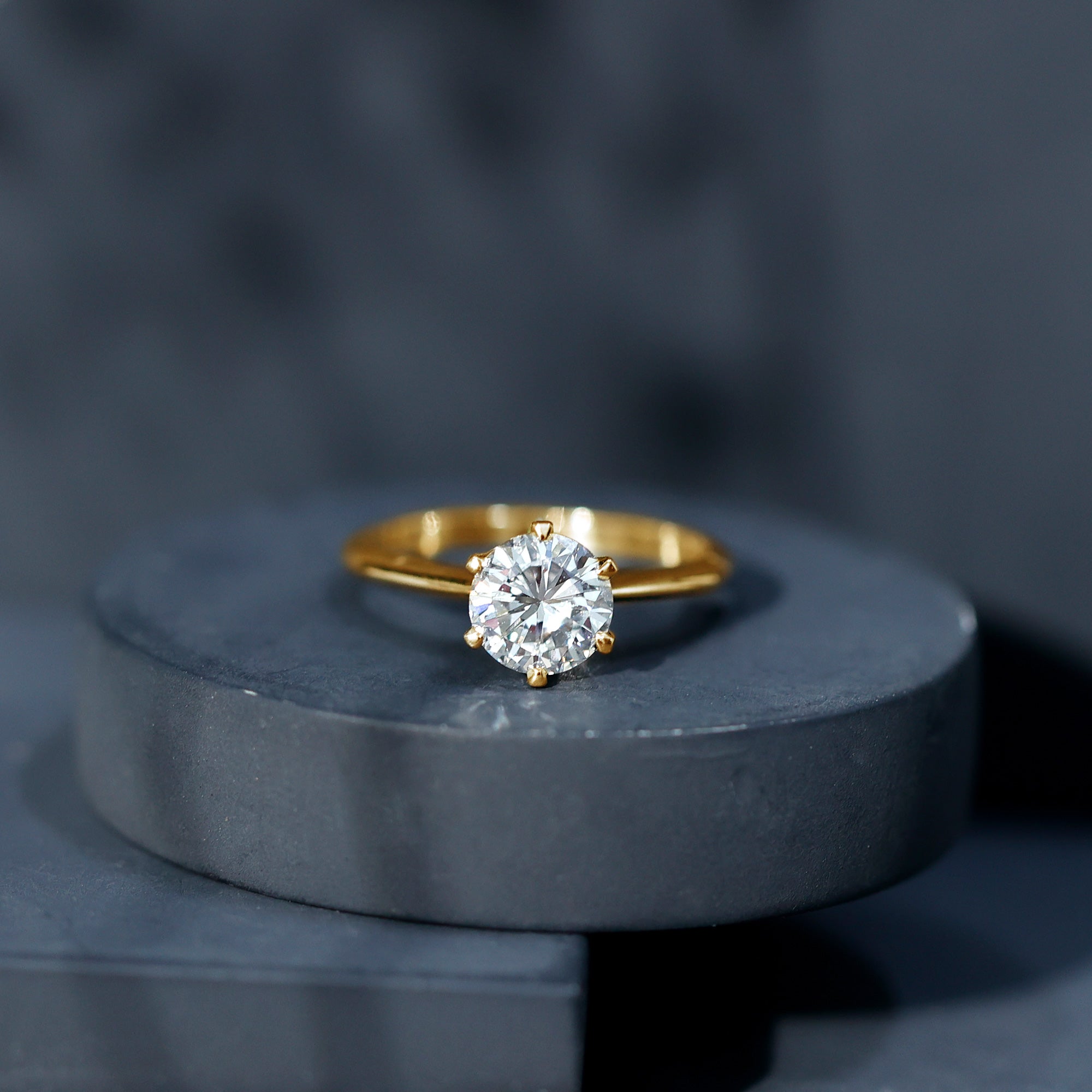 Rosec Jewels-2 Carat Lab Grown Diamond Six Prongs Engagement Ring