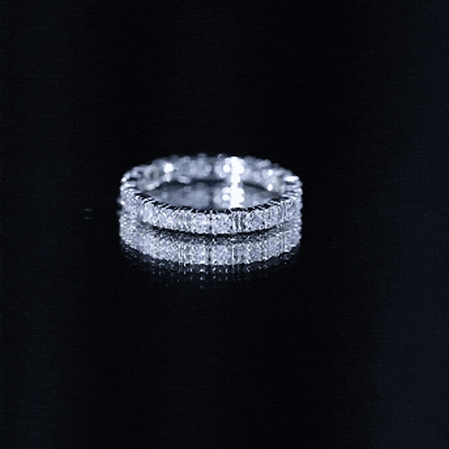 Rosec Jewels-Lab Created Diamond Full Eternity Band Ring for Women