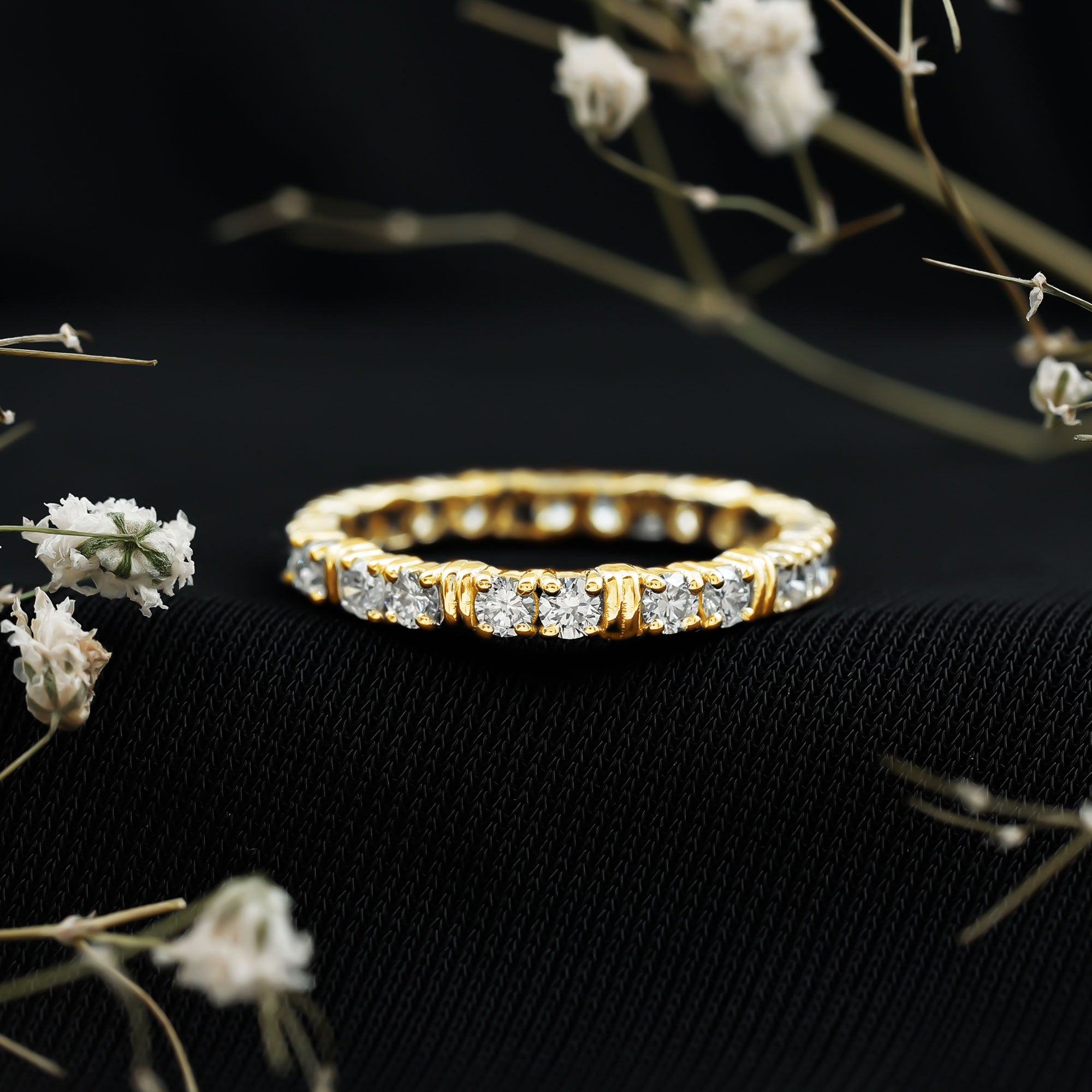 Rosec Jewels-Lab Created Diamond Full Eternity Band Ring for Women