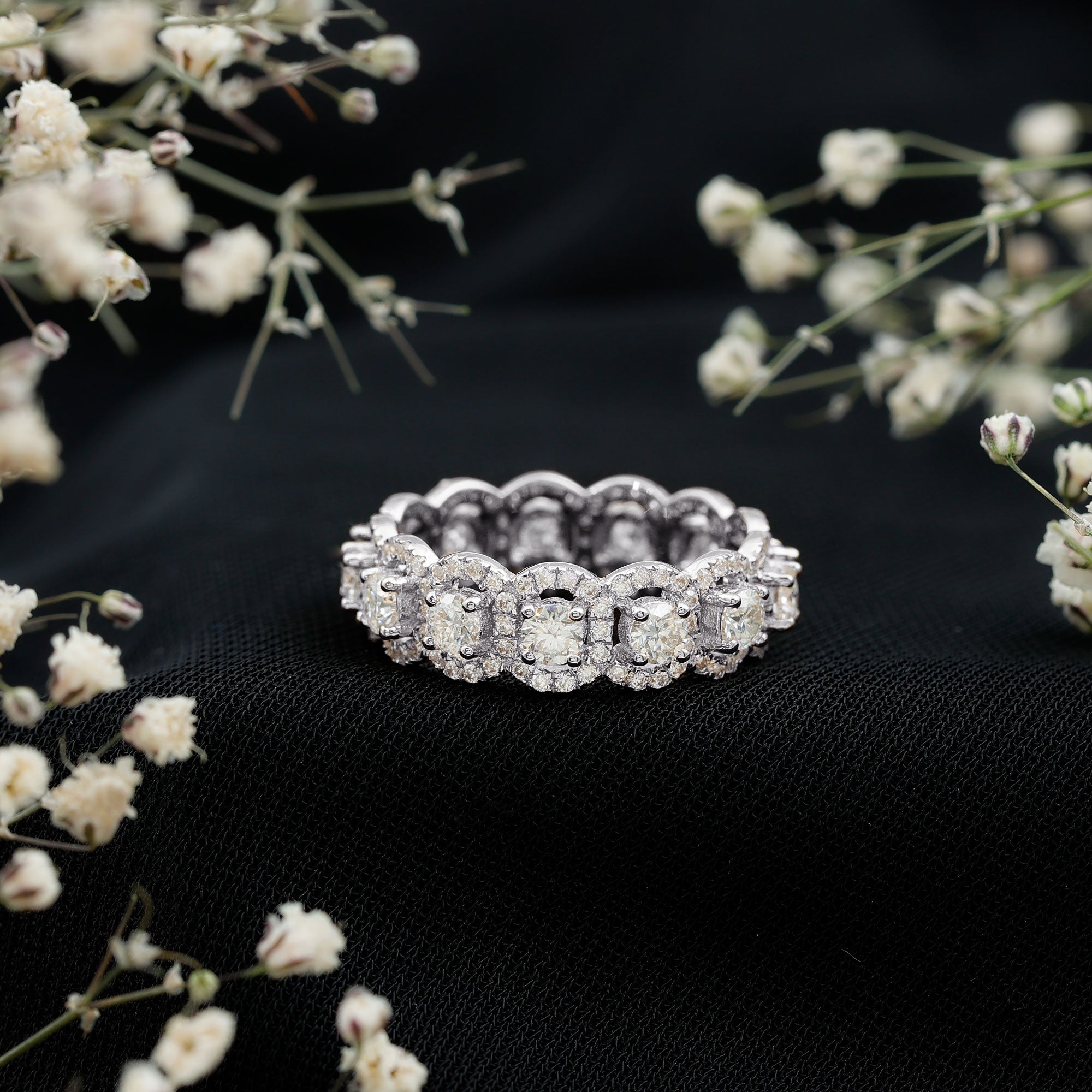 Rosec Jewels-Classic Lab Grown Diamond Thick Wedding Band