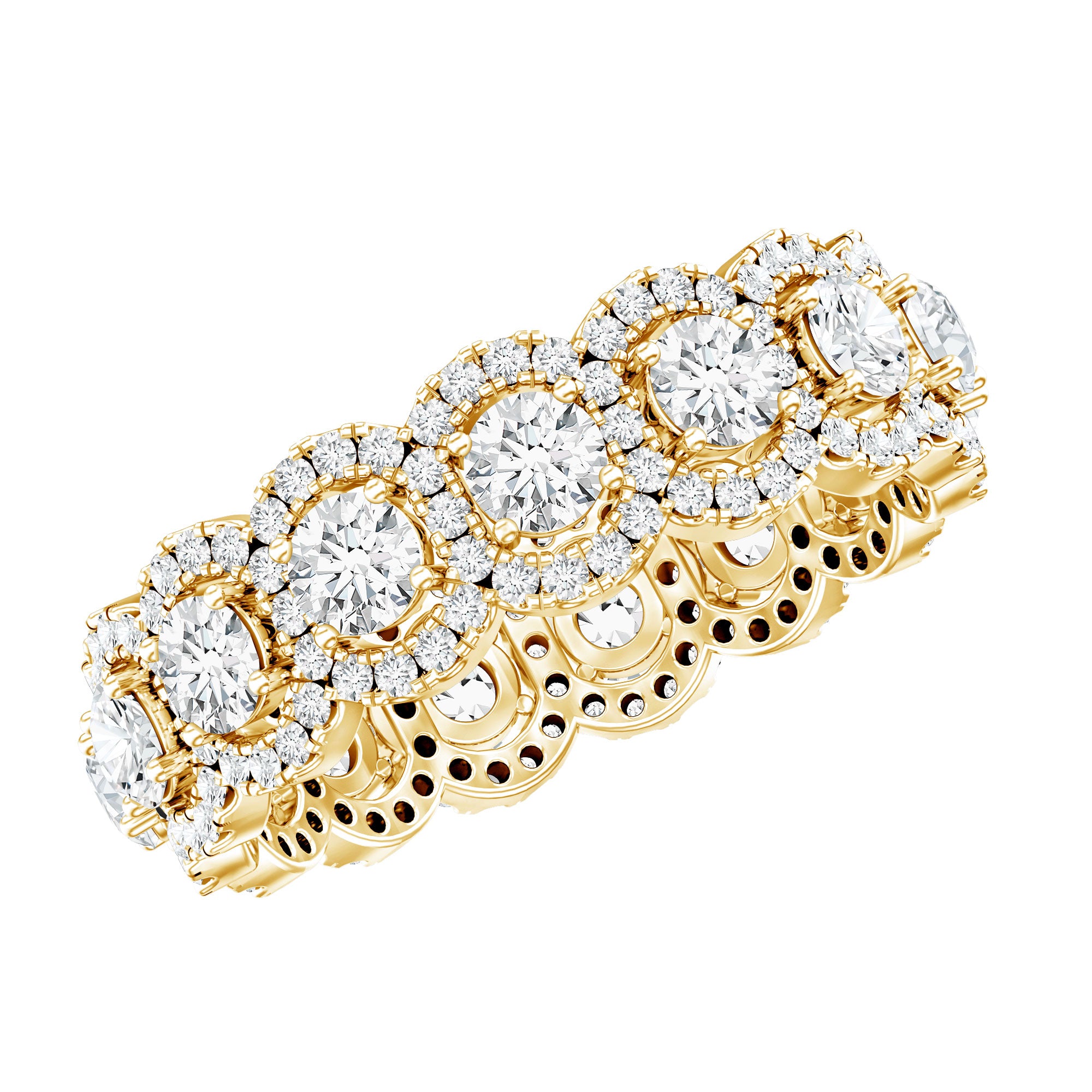 Classic Lab Grown Diamond Thick Wedding Band Lab - ( EF-VS ) - Rosec Jewels