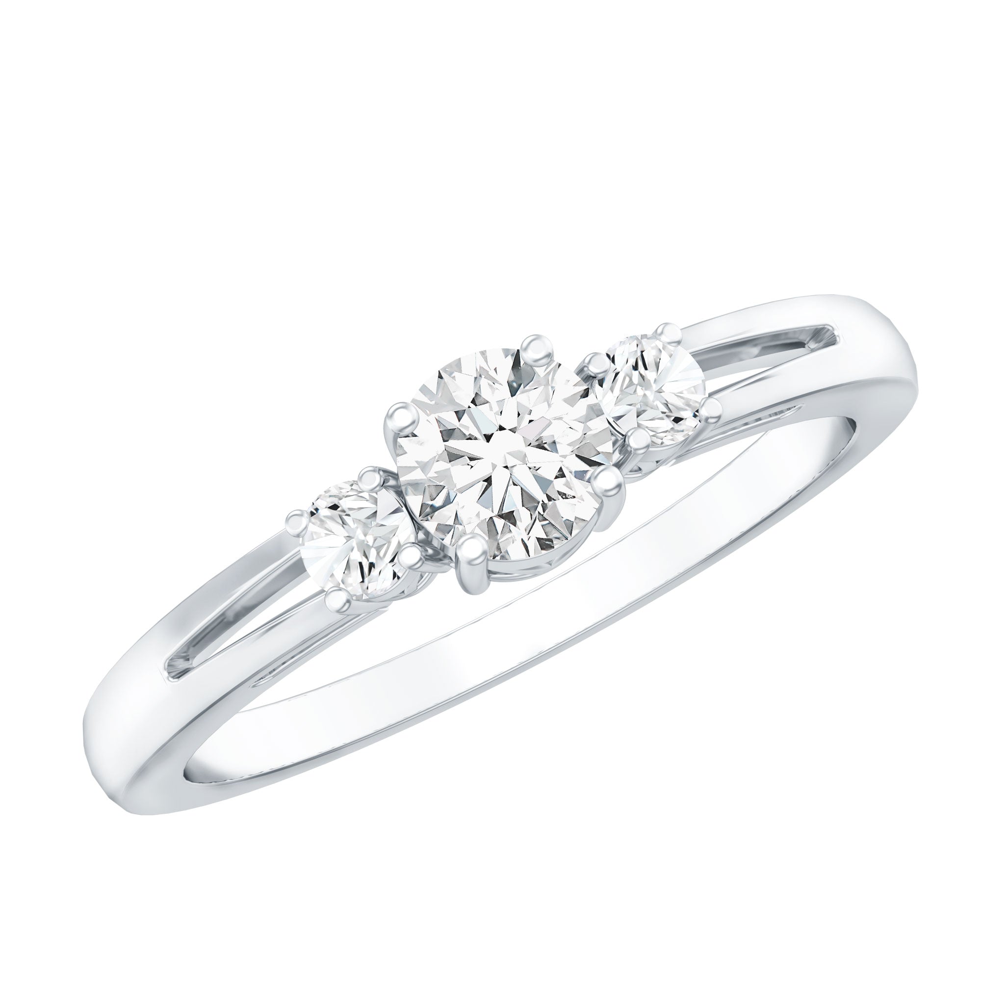 Certified Lab Created Diamond Promise Commitment Ring for Her