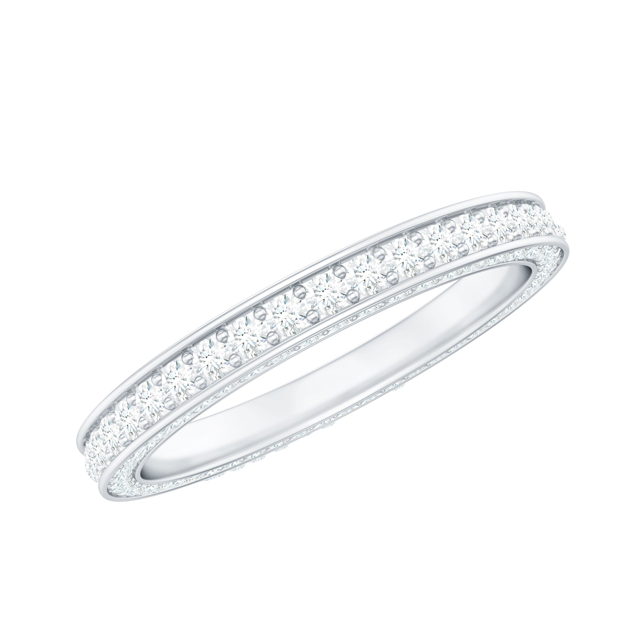 Rosec Jewels-Certified Lab Created Diamond Wedding Bands for Women
