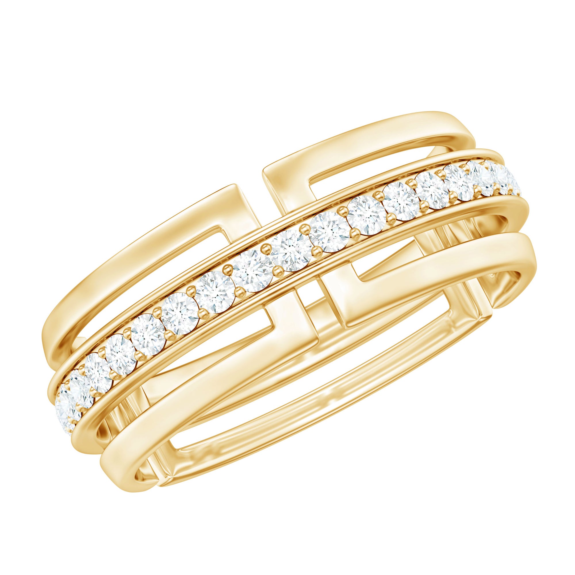 Rosec Jewels-Certified Lab Created Diamond Unisex Wedding Band