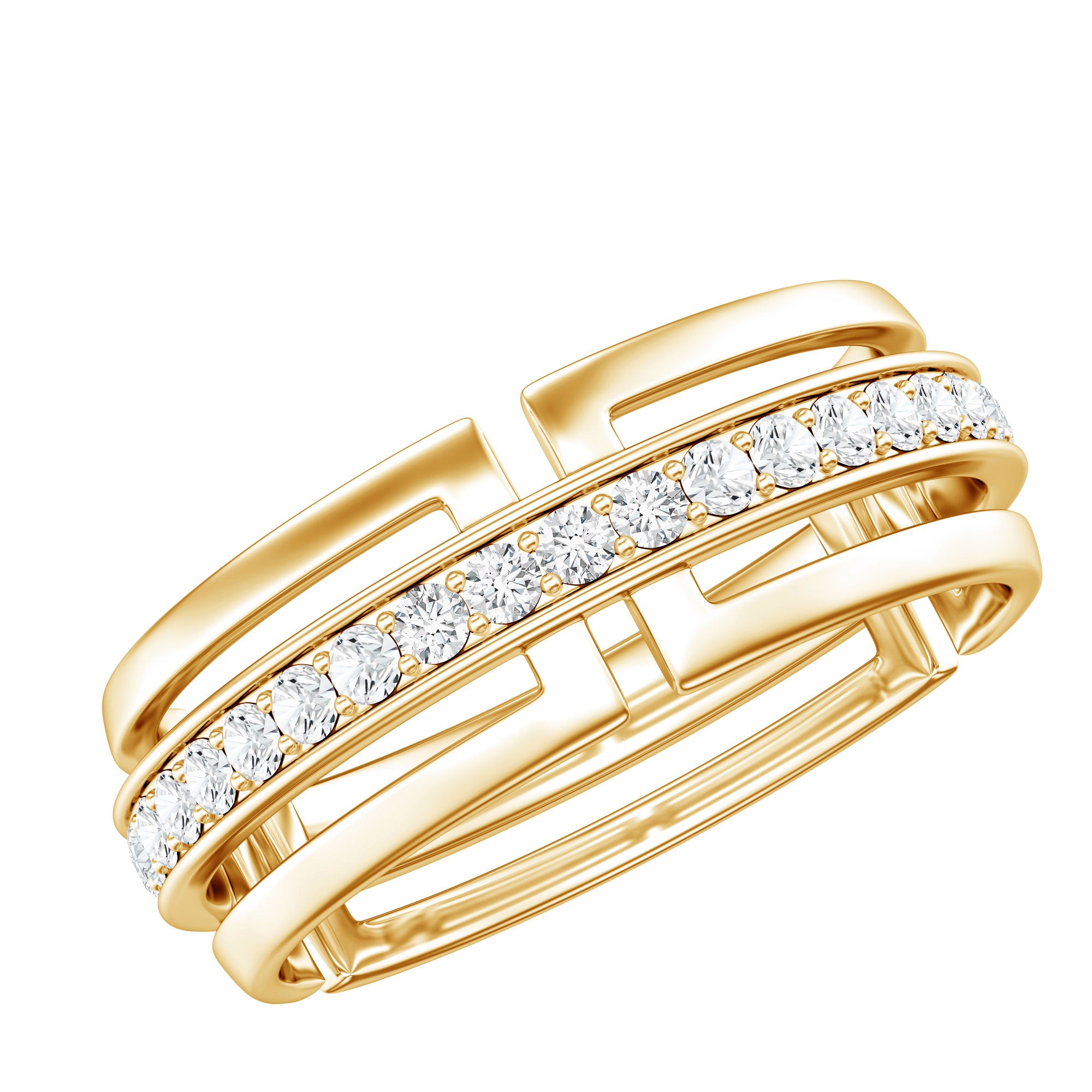 Certified Lab Created Diamond Unisex Wedding Band Lab - ( EF-VS ) - Rosec Jewels