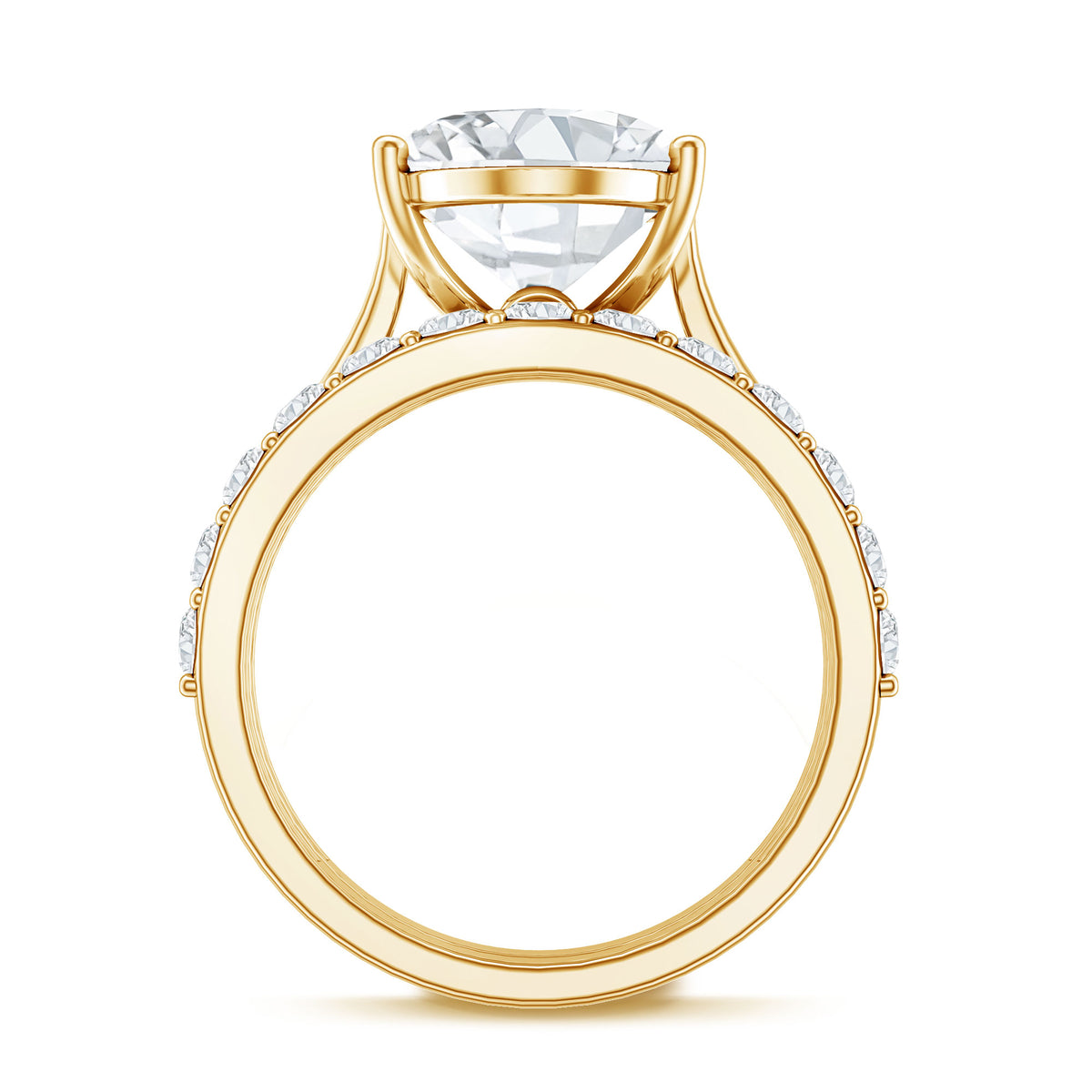 IGI Certified 4 Carat Lab Grown Diamond Oval Wedding Ring Set for Women Lab - ( E-VS1 ) - Rosec Jewels