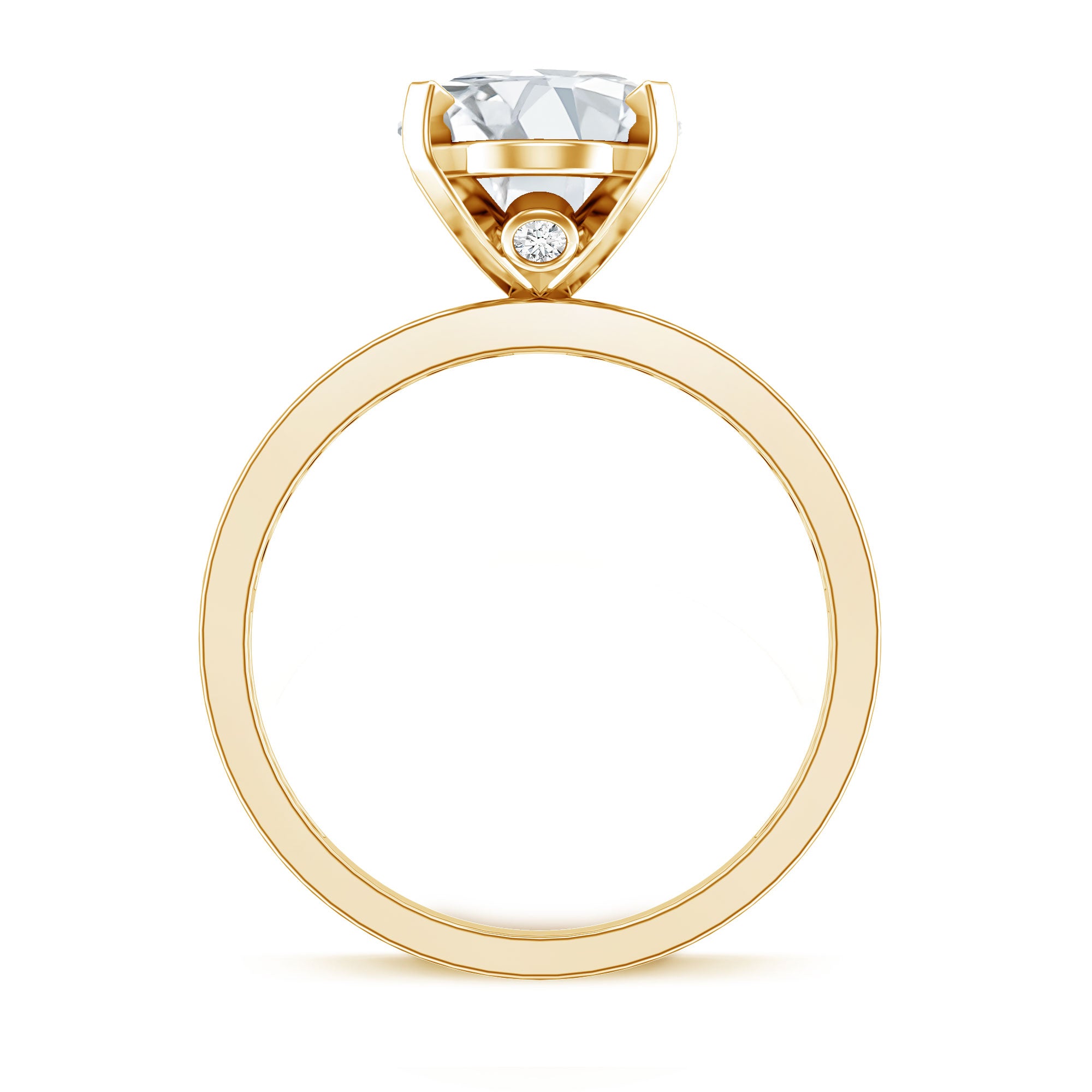 IGI Certified 3 Carat Lab Grown Diamond Oval Engagement Ring for Women Lab - ( EF-VS ) - Rosec Jewels
