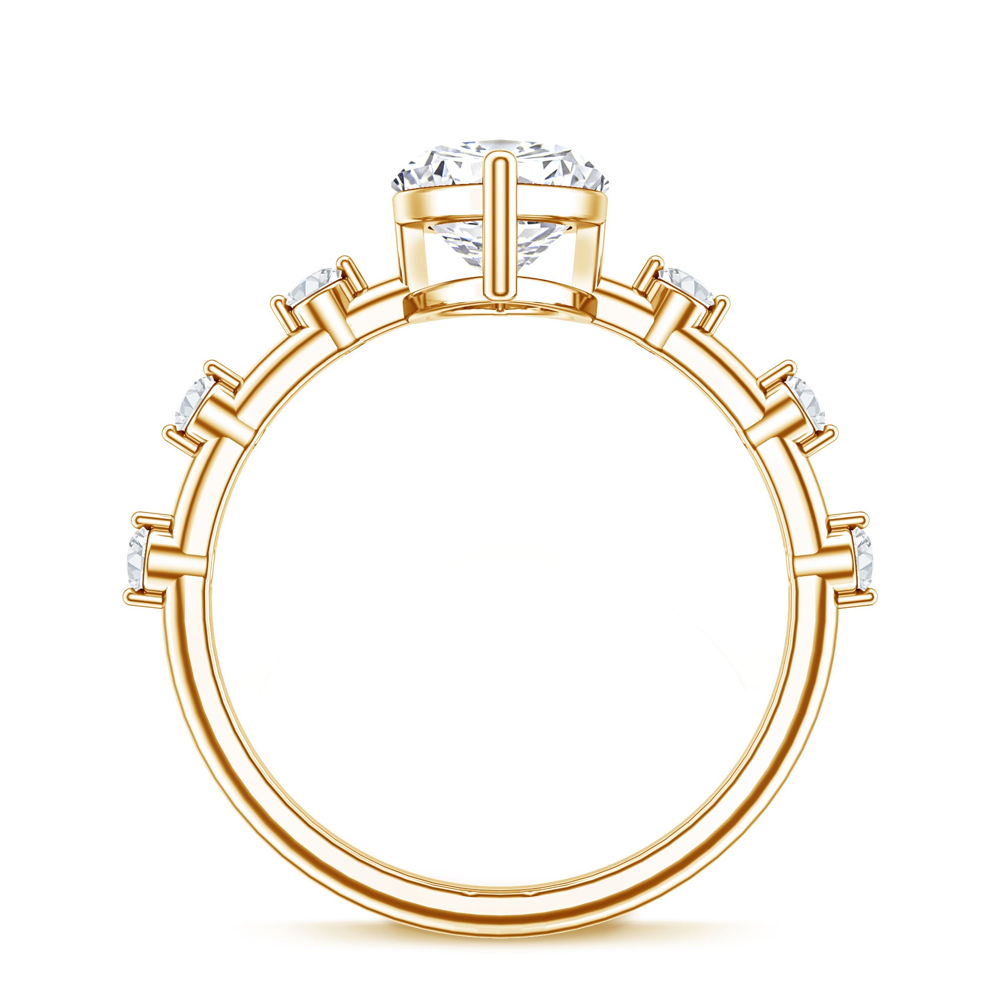 Solitaire 2 Carat Lab Created Diamond Marquise Engagement Ring IGI Certified Lab - ( E-VS1 ) - Rosec Jewels