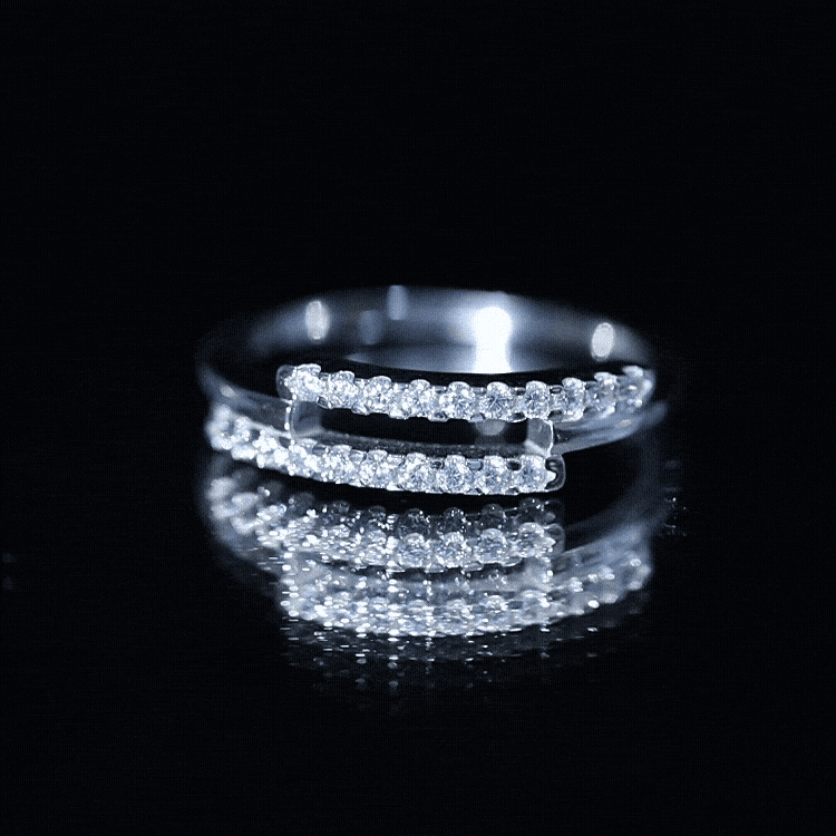 Round Cut Minimalist Lab Grown Diamond Anniversary Ring Band Lab - ( EF-VS ) - Rosec Jewels