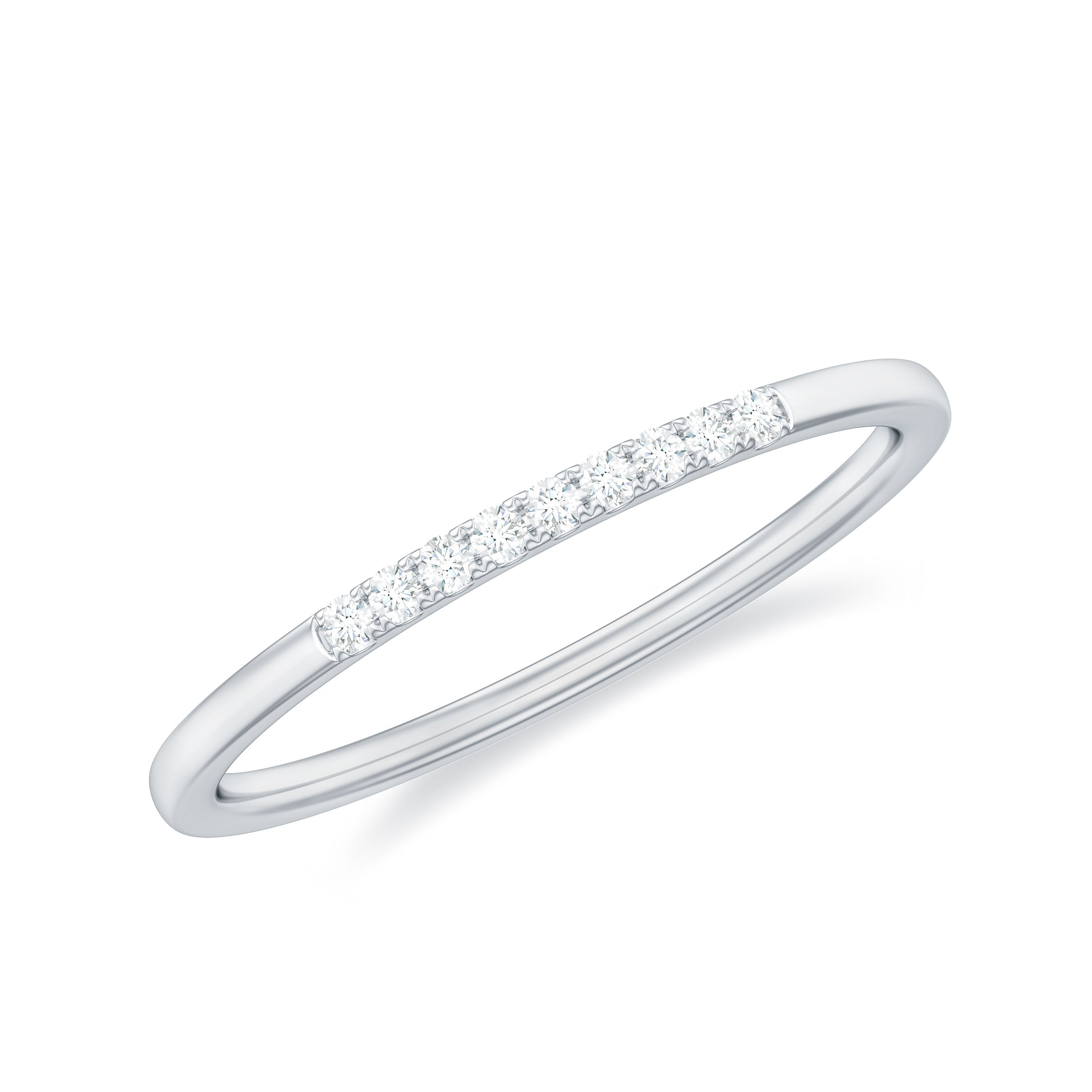 Diamond Enhancer Ring in Scalloped Setting