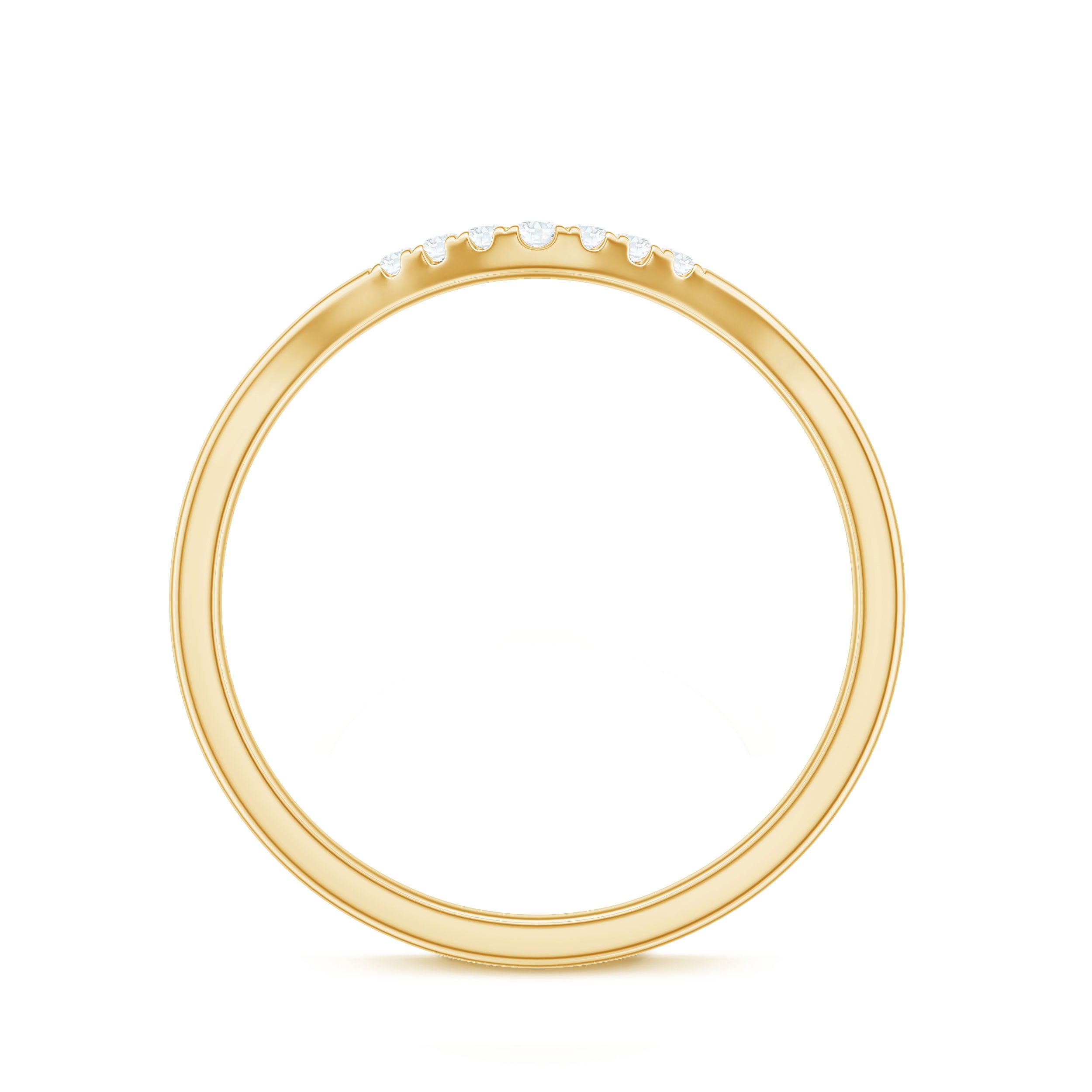 Rosec Jewels-Natural Diamond Curved Enhancer Ring for Women