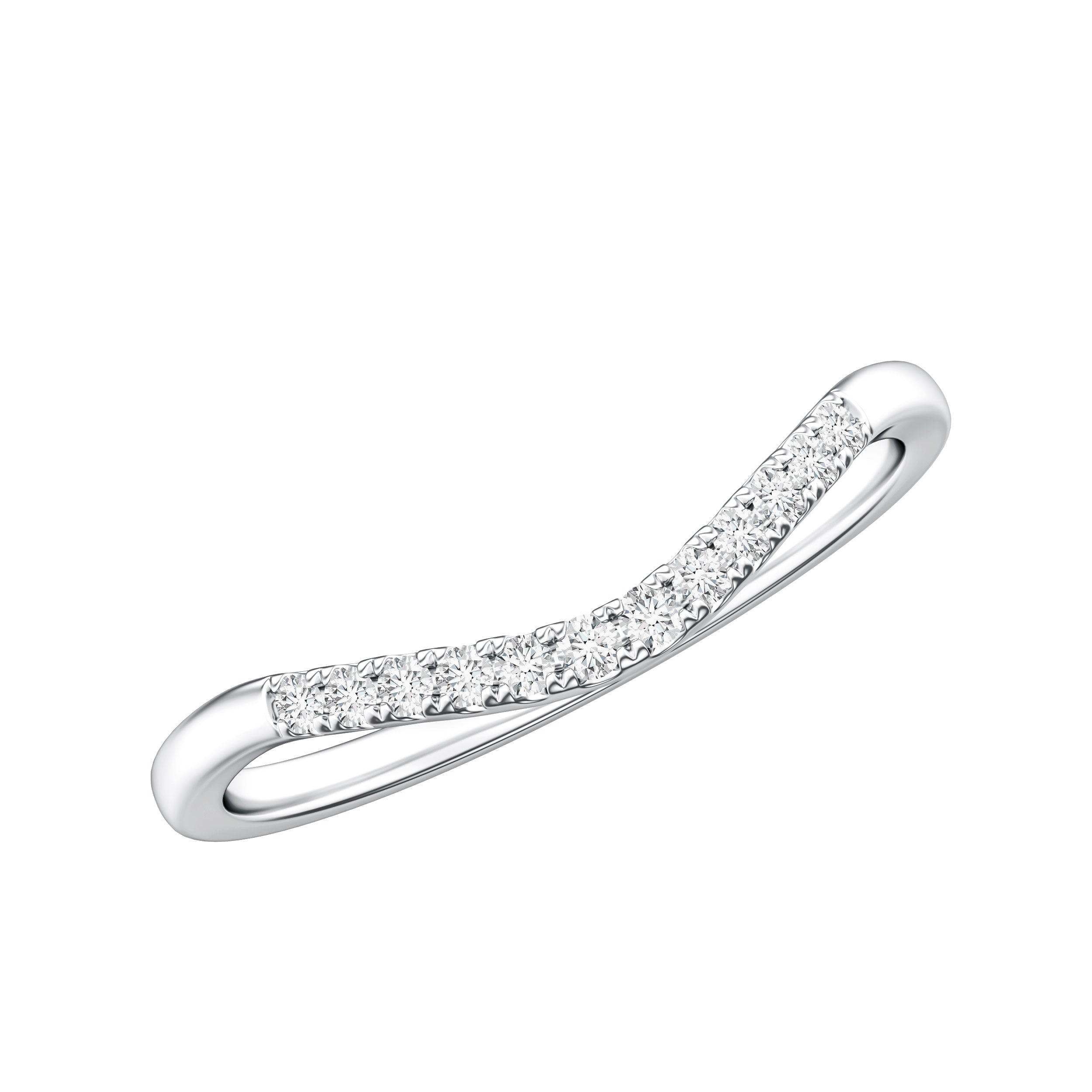 Rosec Jewels-Diamond Curved Enhancer Ring