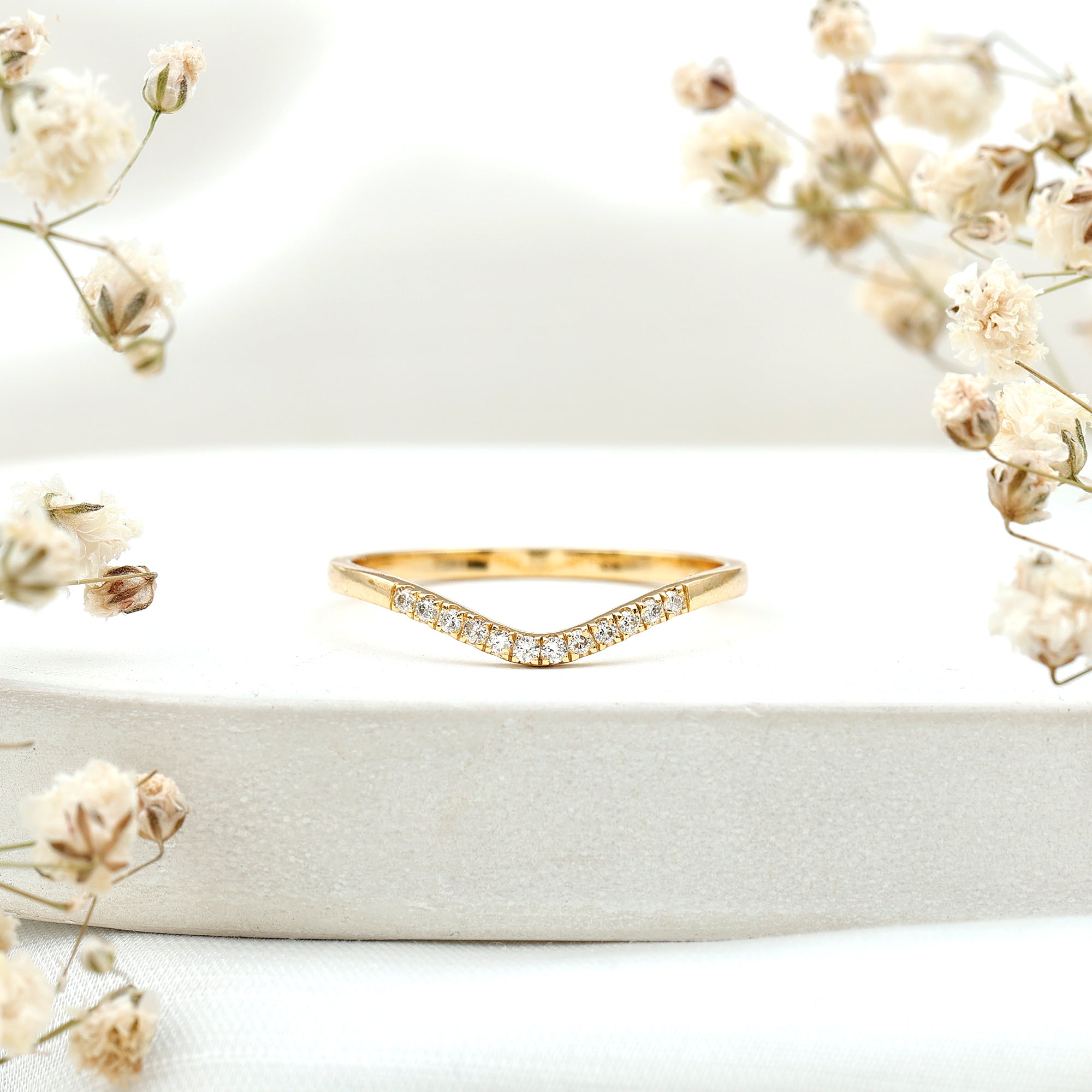 Rosec Jewels-Diamond Curved Enhancer Ring