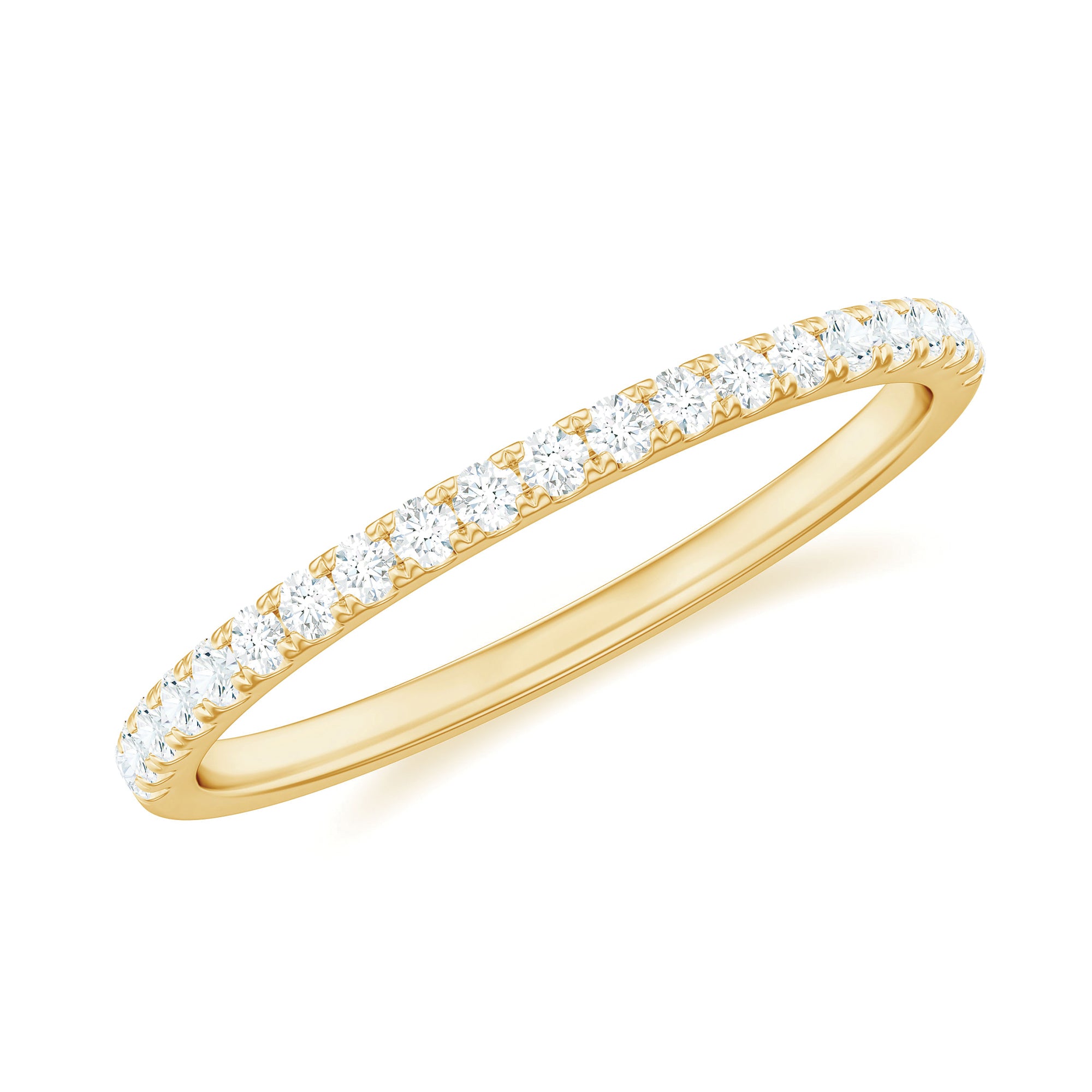 Rosec Jewels-0.25 CT Stackable Diamond Eternity Ring in Fish Tail Setting