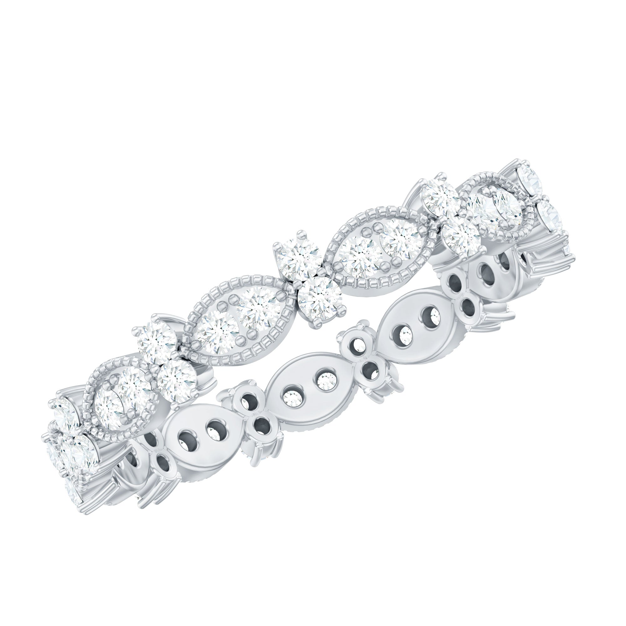 Designer Moissanite Eternity Ring for Women