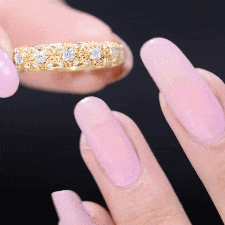 Moissanite Vintage Antique Wedding Ring D-VS1 - Rosec Jewels