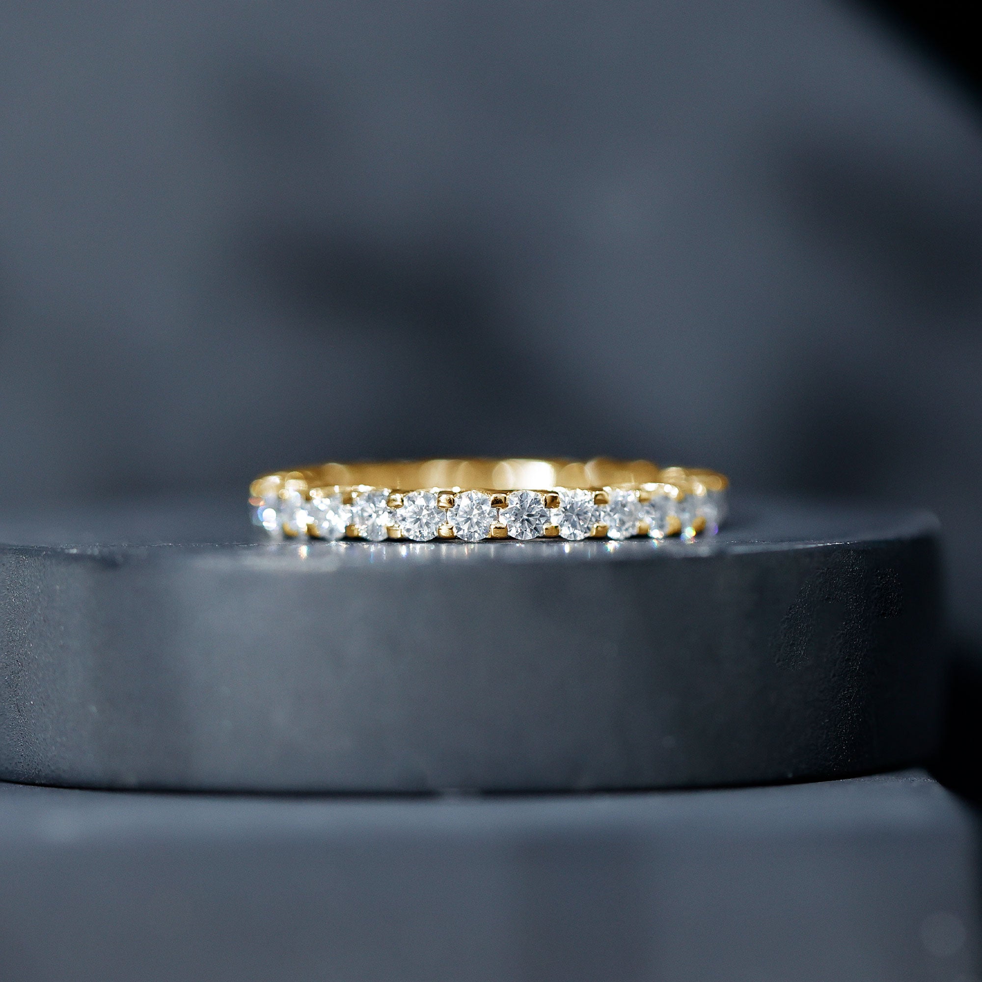 Brilliant Cut Moissanite Eternity Wedding Ring for Women D-VS1 - Rosec Jewels