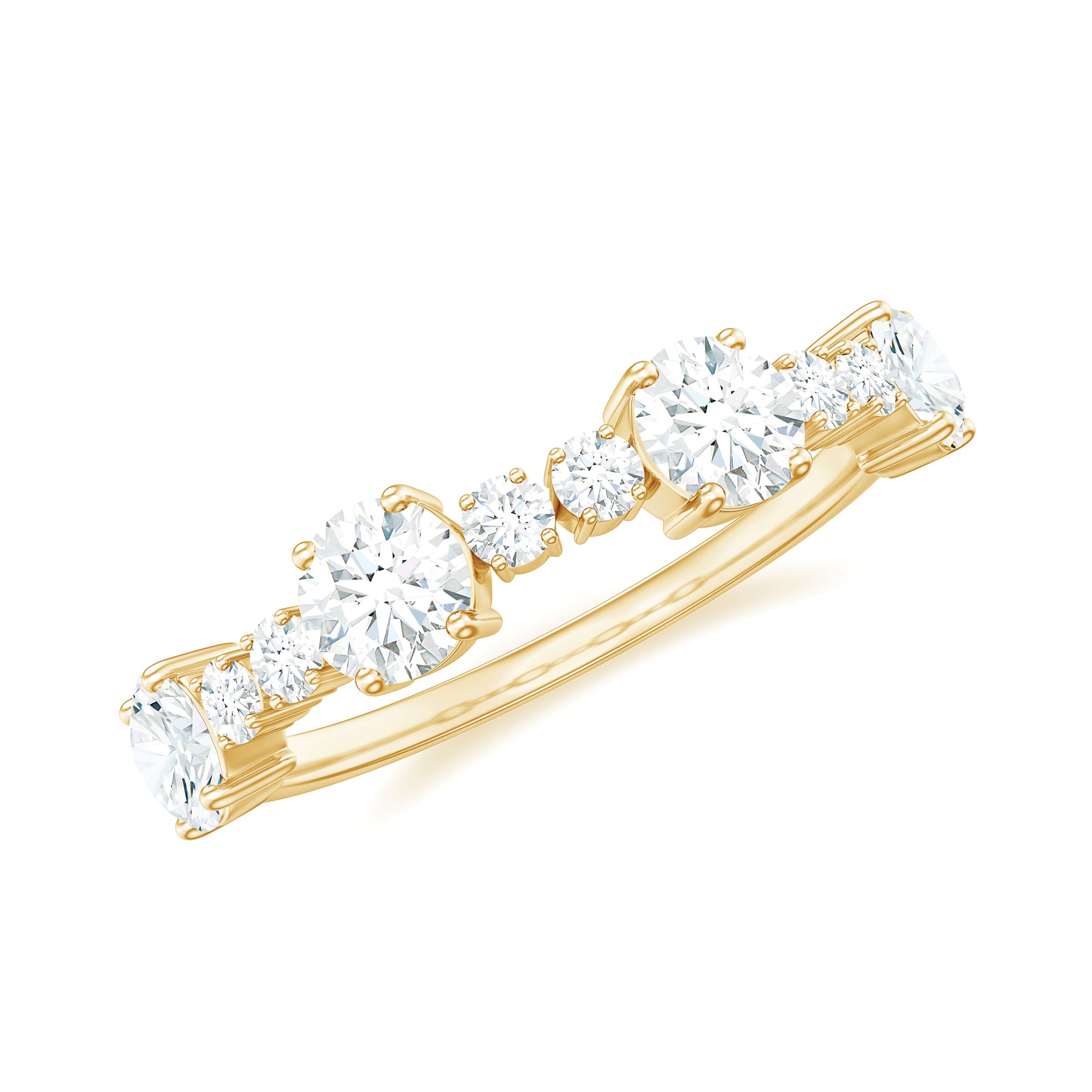 Rosec Jewels-Lab Grown Diamond Stackable Eternity Ring For Women